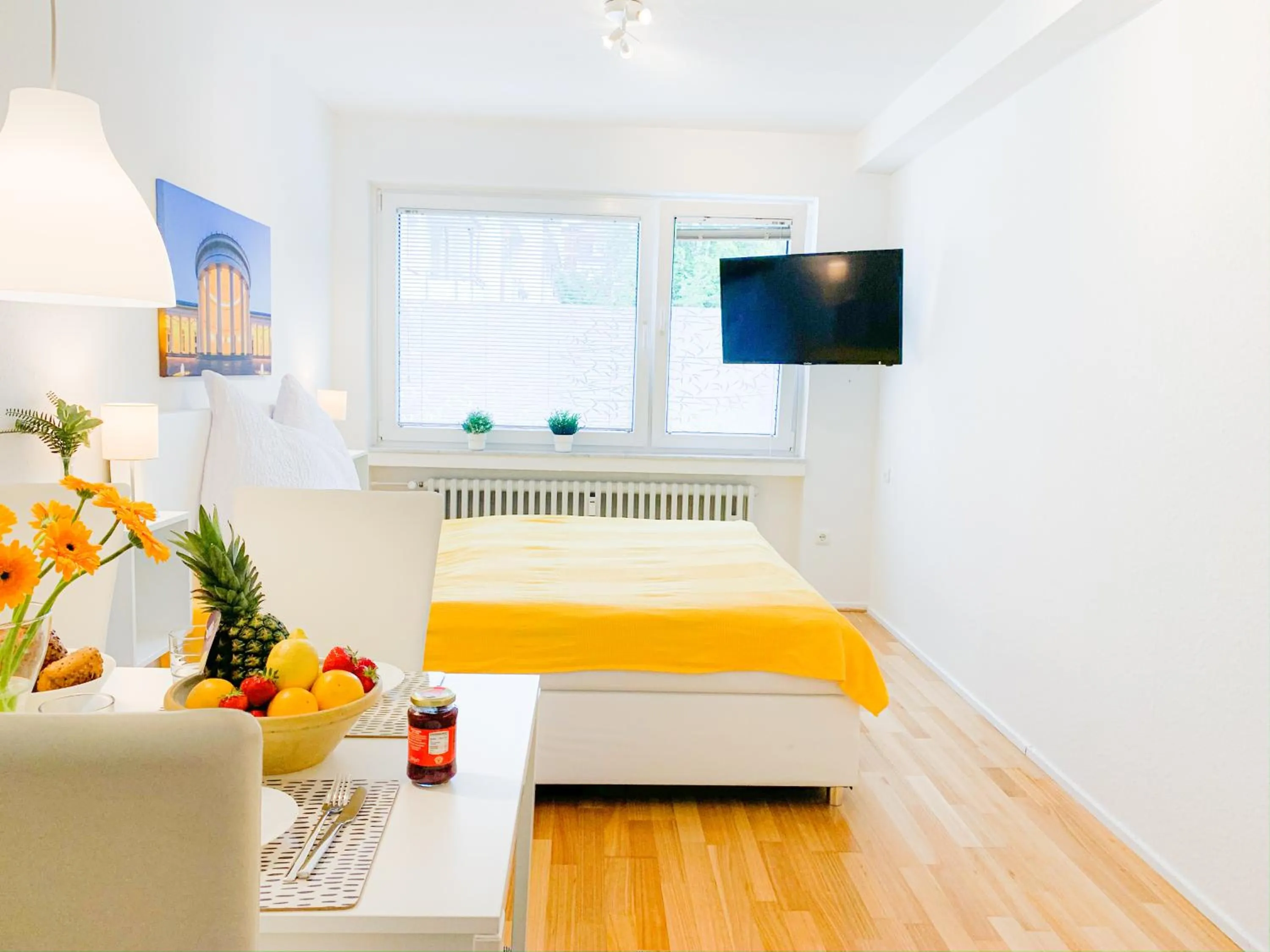 Bed in Relax Aachener Boardinghouse Appartements Premium 1