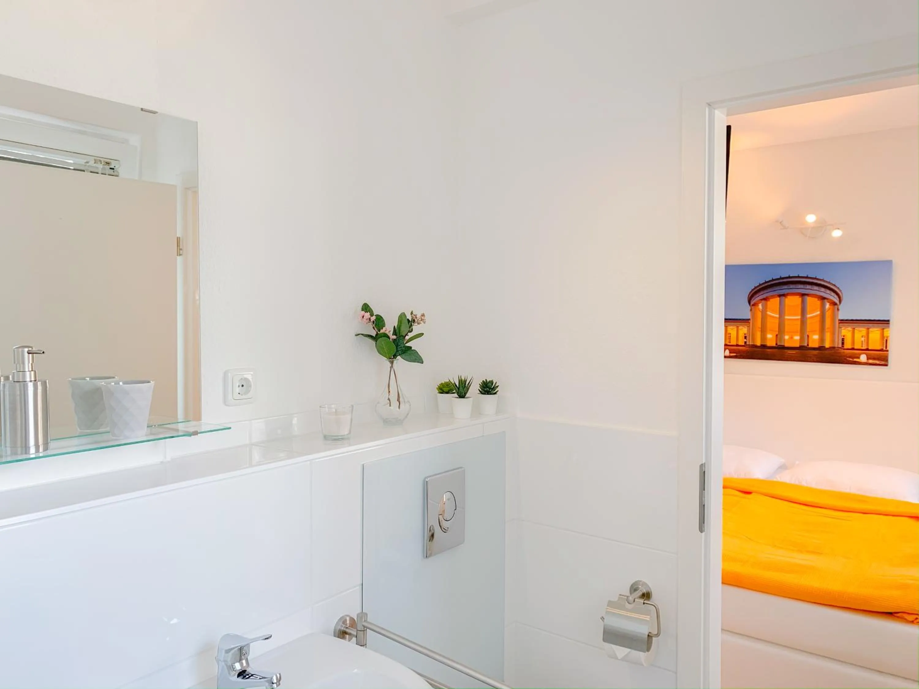 Bathroom in Relax Aachener Boardinghouse Appartements Premium 1