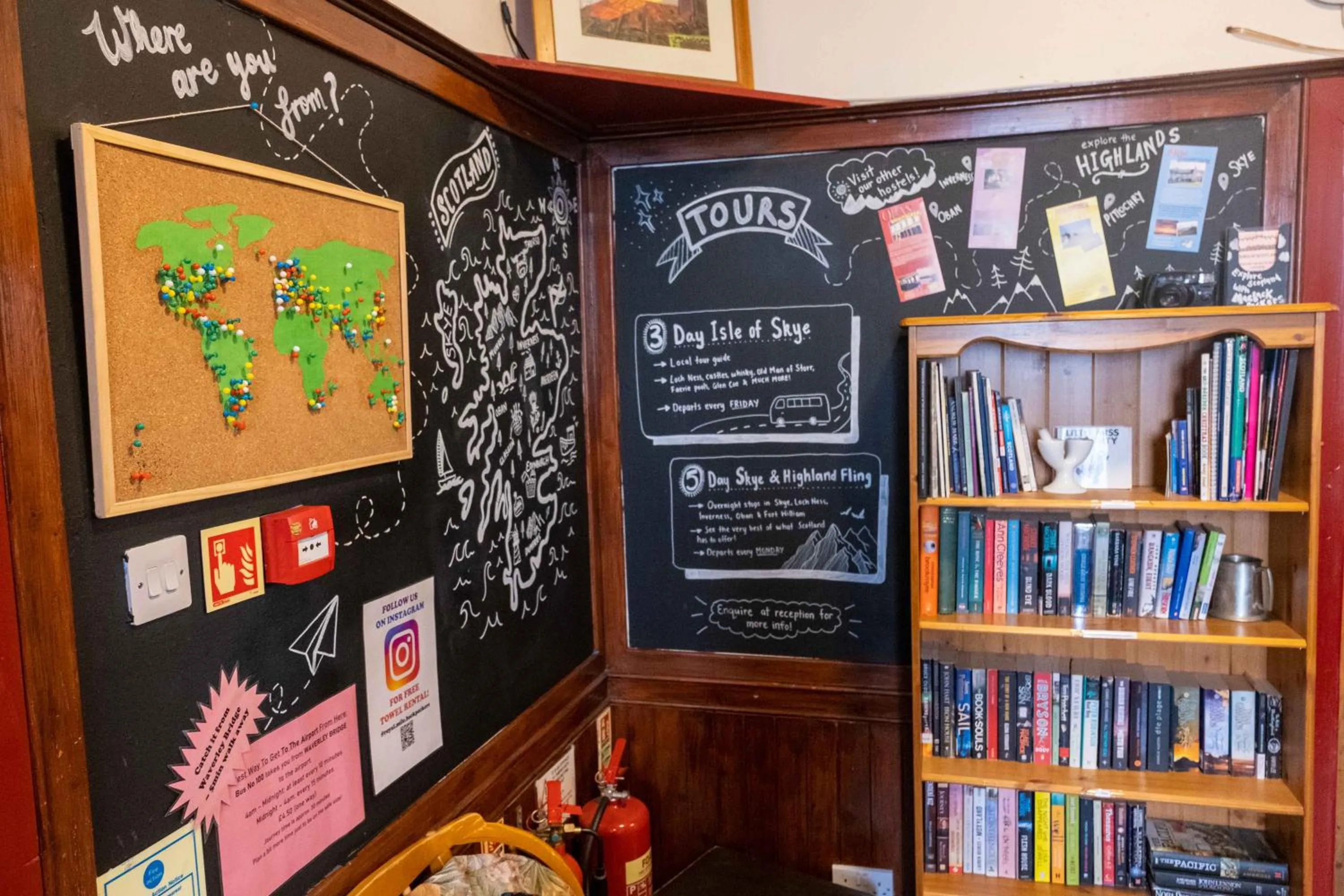 Lobby or reception in Royal Mile Backpackers