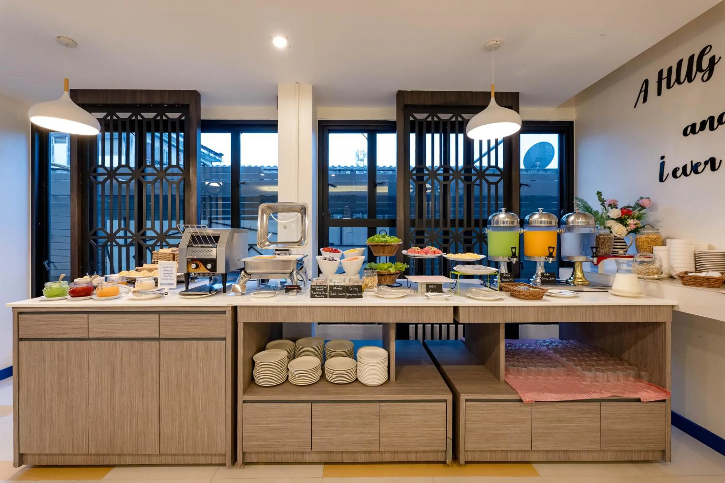 Buffet breakfast in De Hug Hotel & Residence