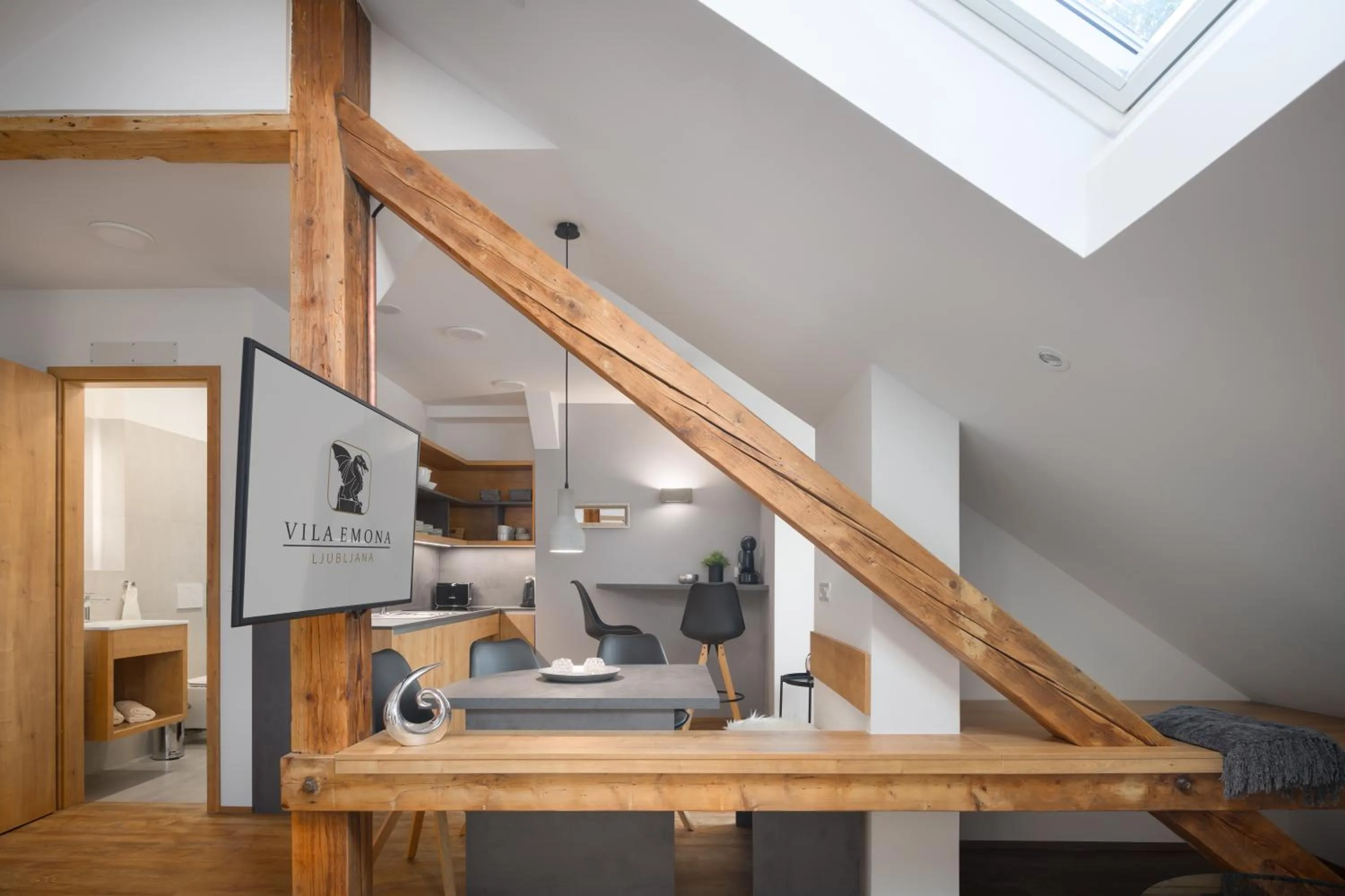 Living room in Vila Emona - Central Apartments - Free Parking