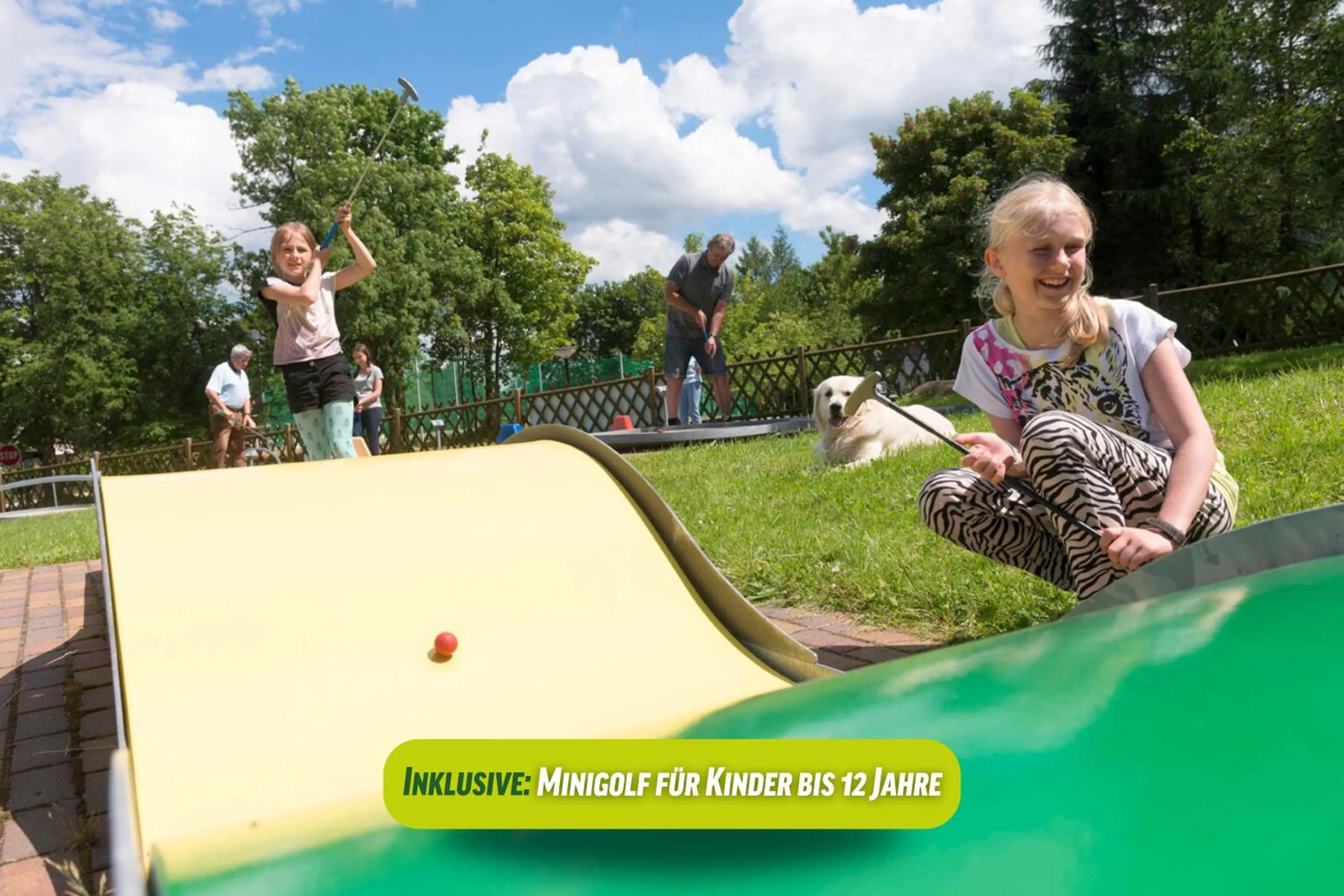 Minigolf in AHORN Waldhotel Altenberg