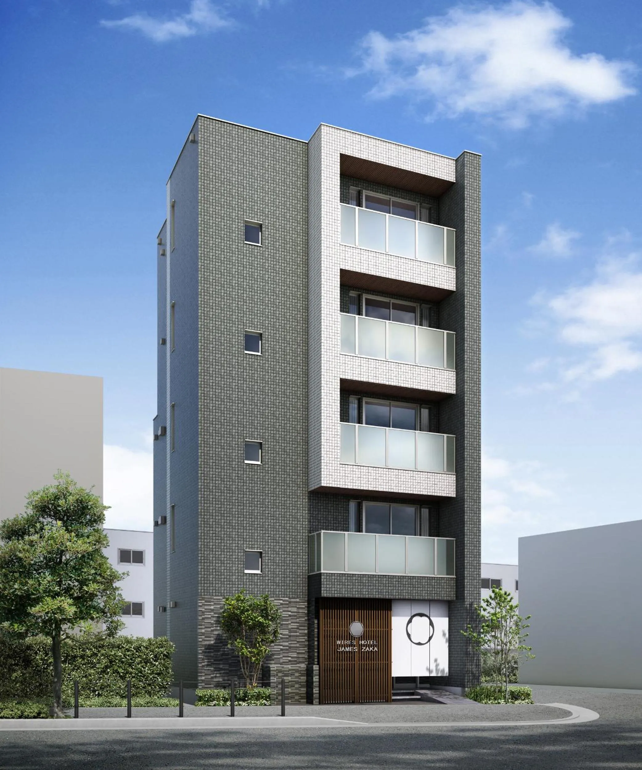 Facade/entrance in WIRES HOTEL James zaka