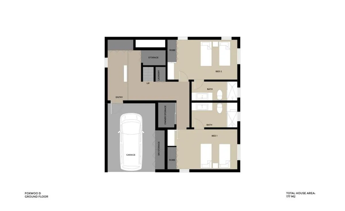 Floor plan in Foxwood D