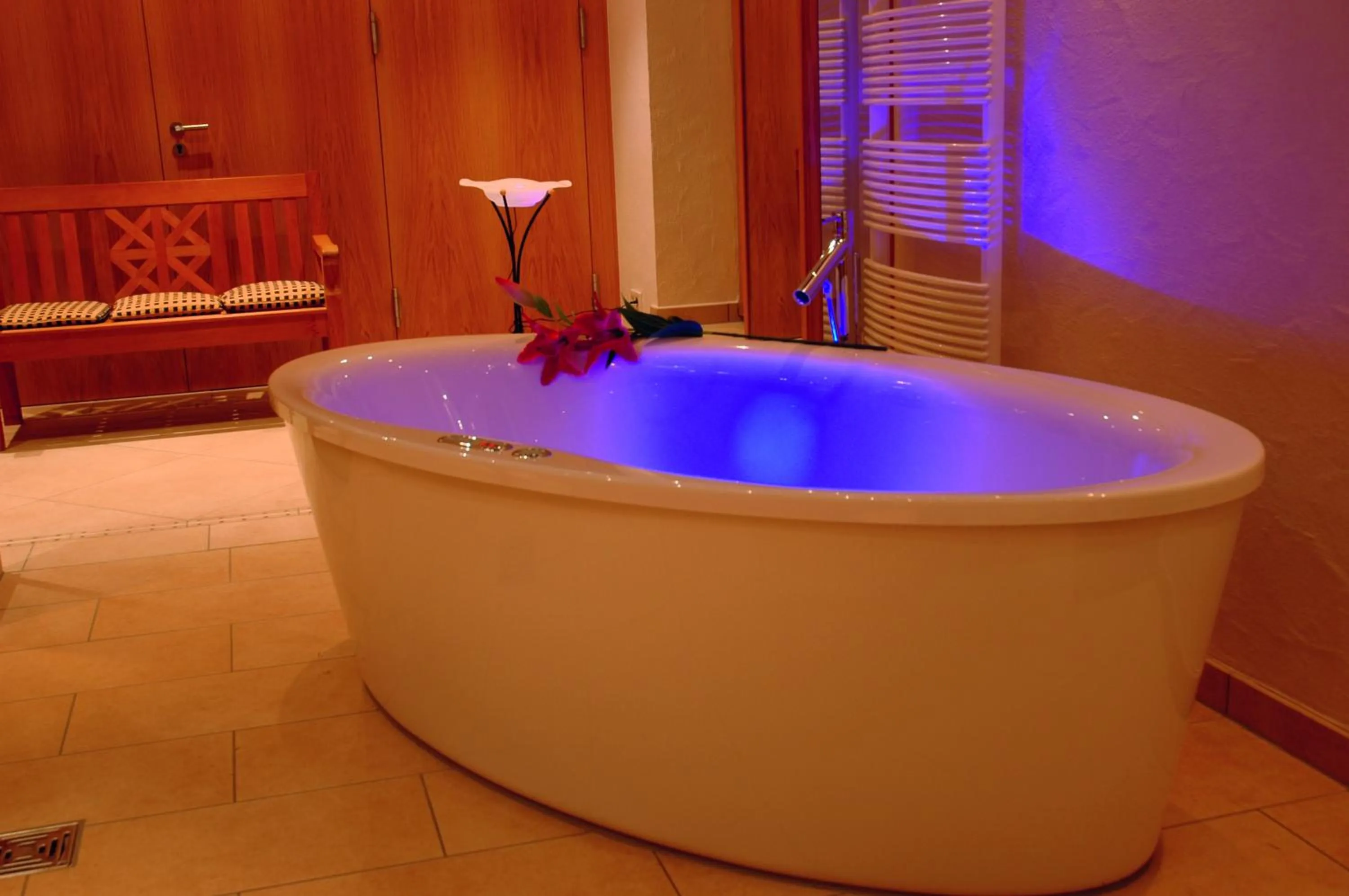 Hot Tub in Burghotel