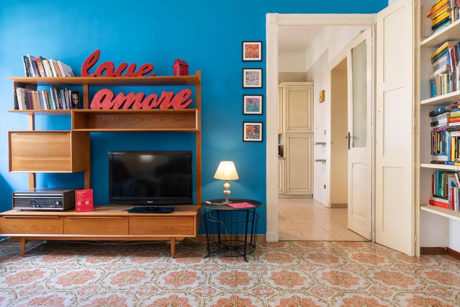 Living room in La Casa dei Colori by Wonderful Italy