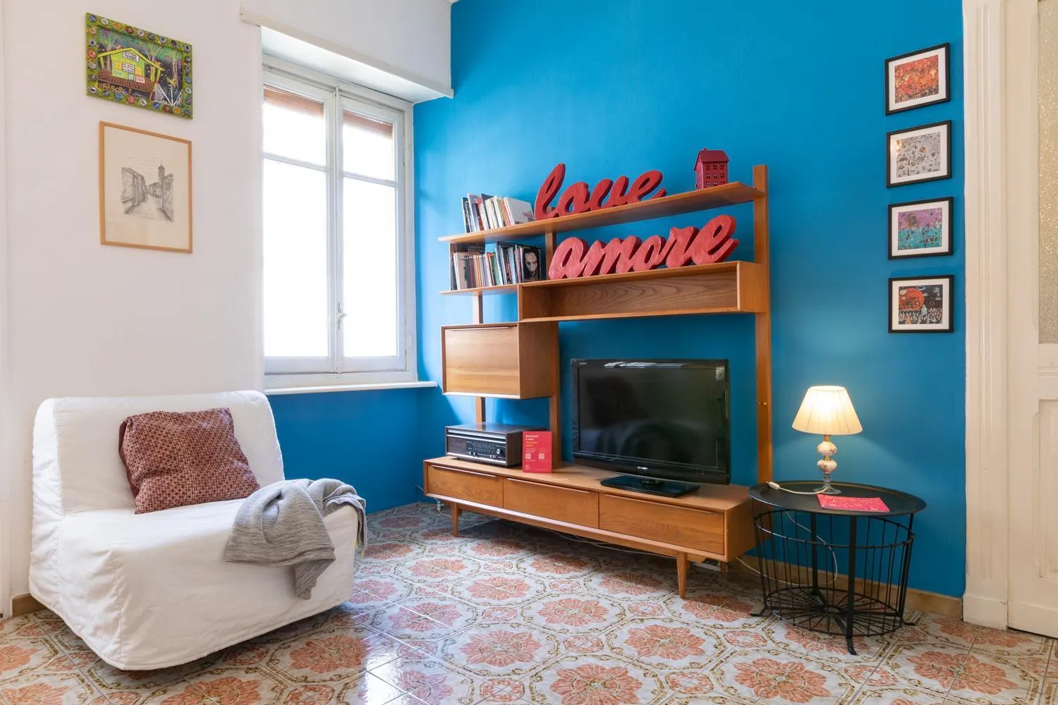 Living room in La Casa dei Colori by Wonderful Italy
