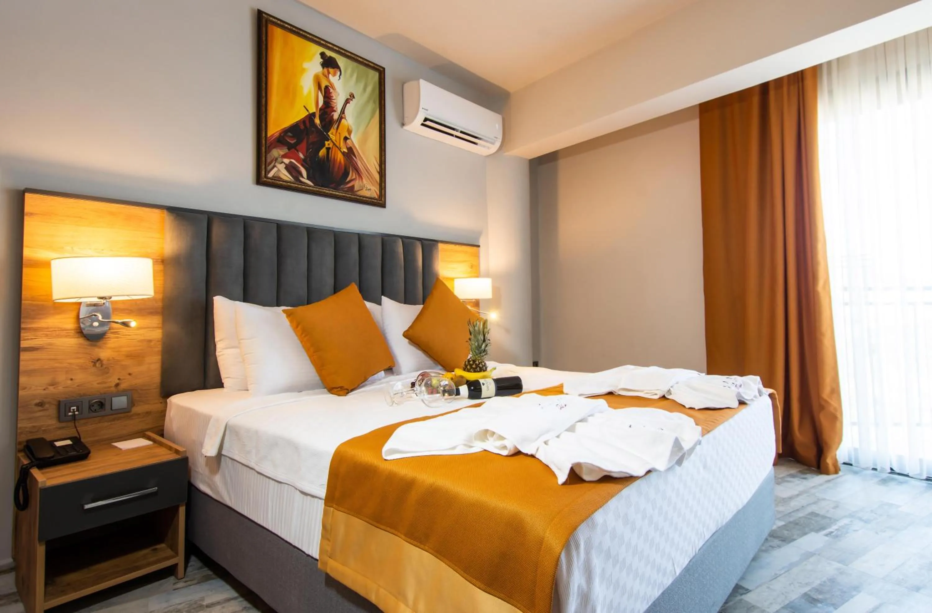 Bed in Dalya Resort Aqua & Spa Hotel Datça