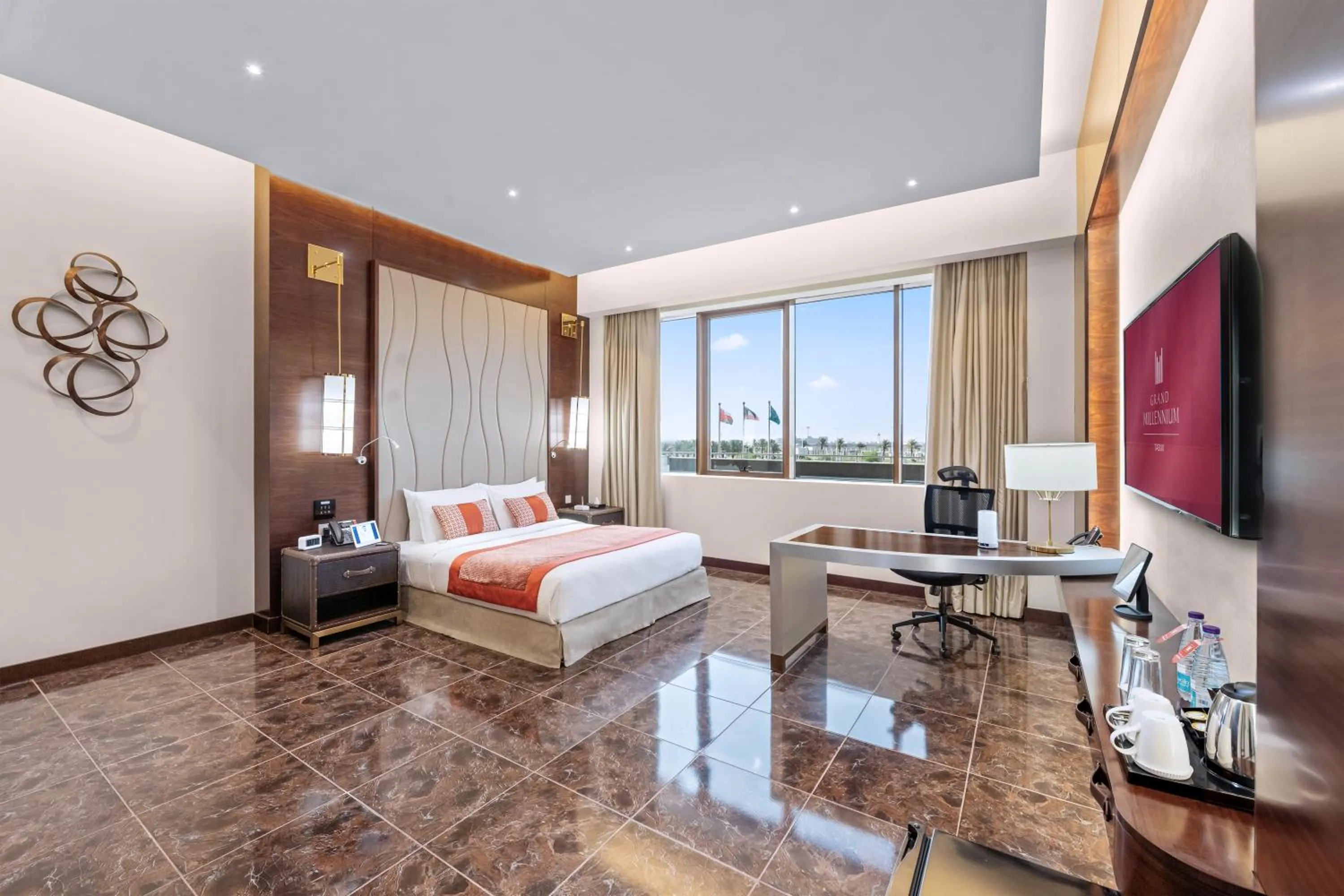 Bed in Grand Millennium Tabuk