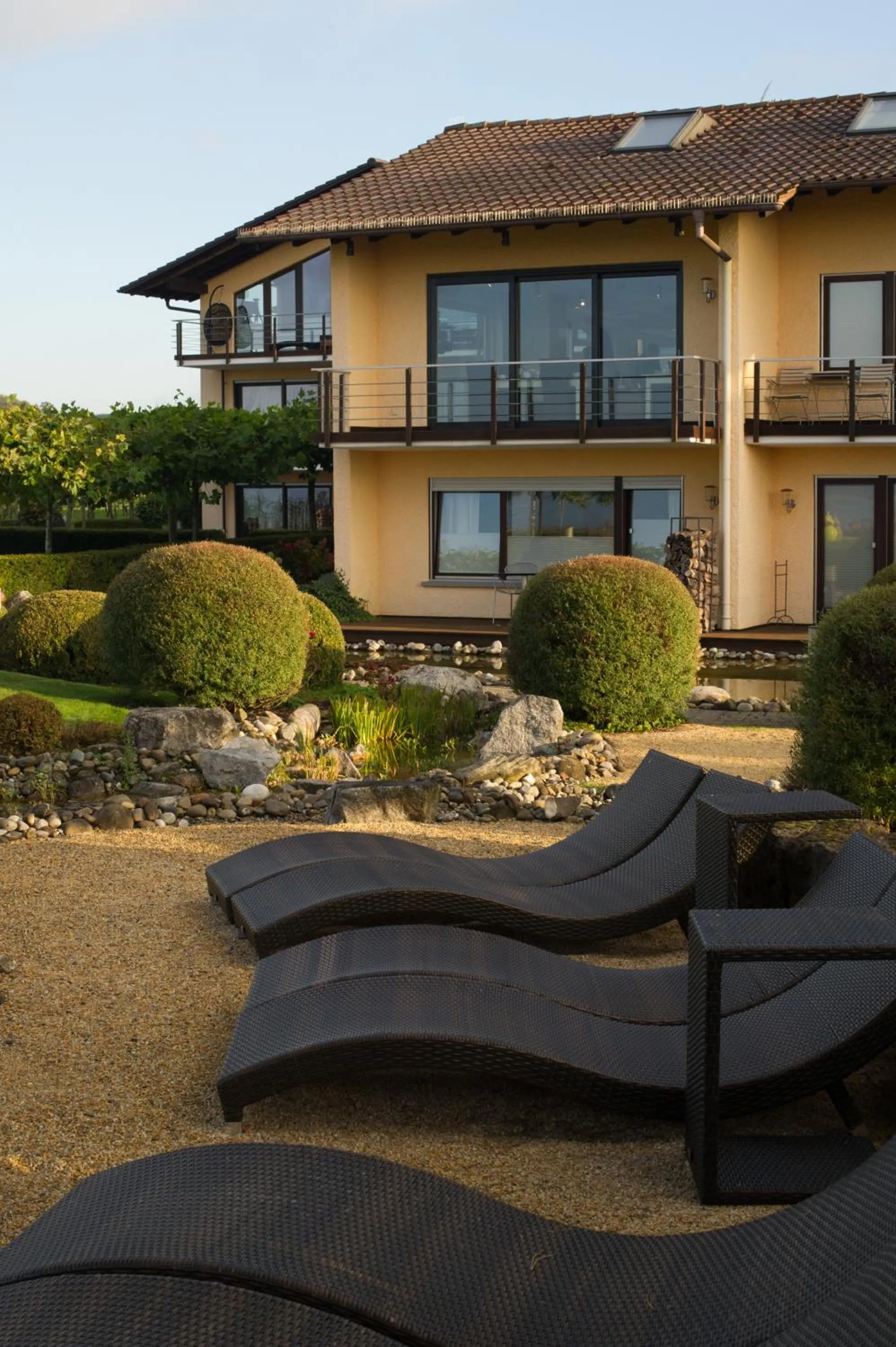 Garden view in Burgunderhof Bodensee - Adults only