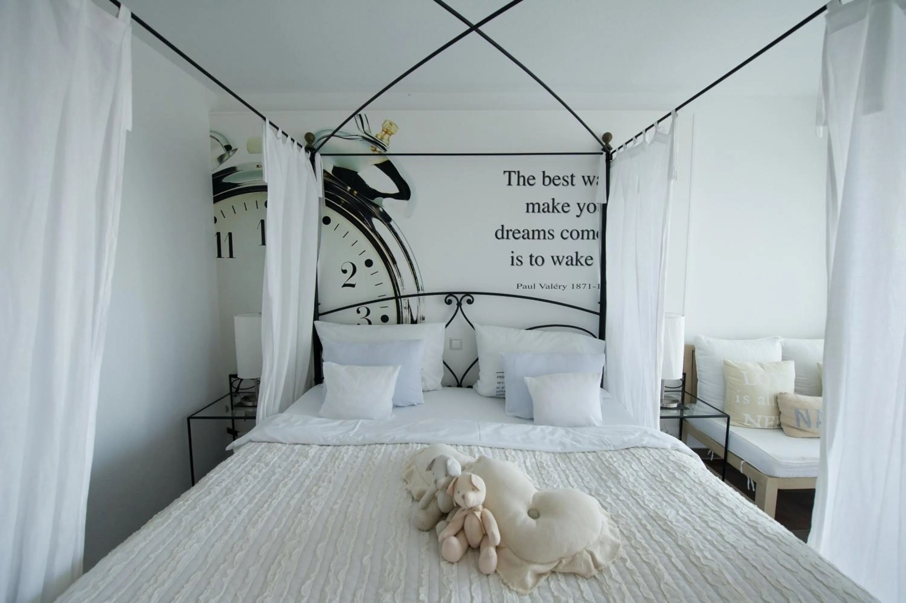 Decorative detail, Bed in Burgunderhof Bodensee - Adults only