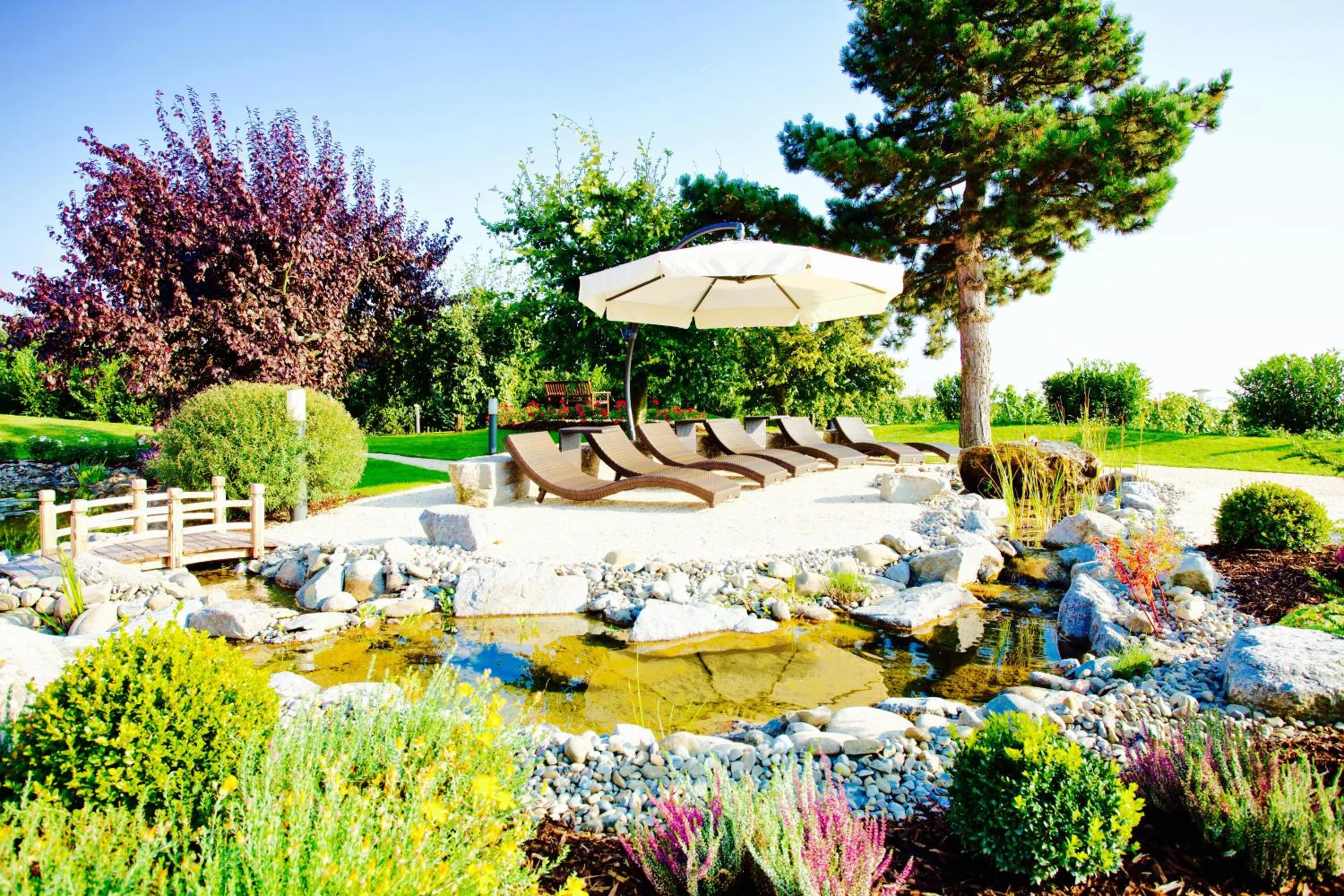 Garden view in Burgunderhof Bodensee - Adults only