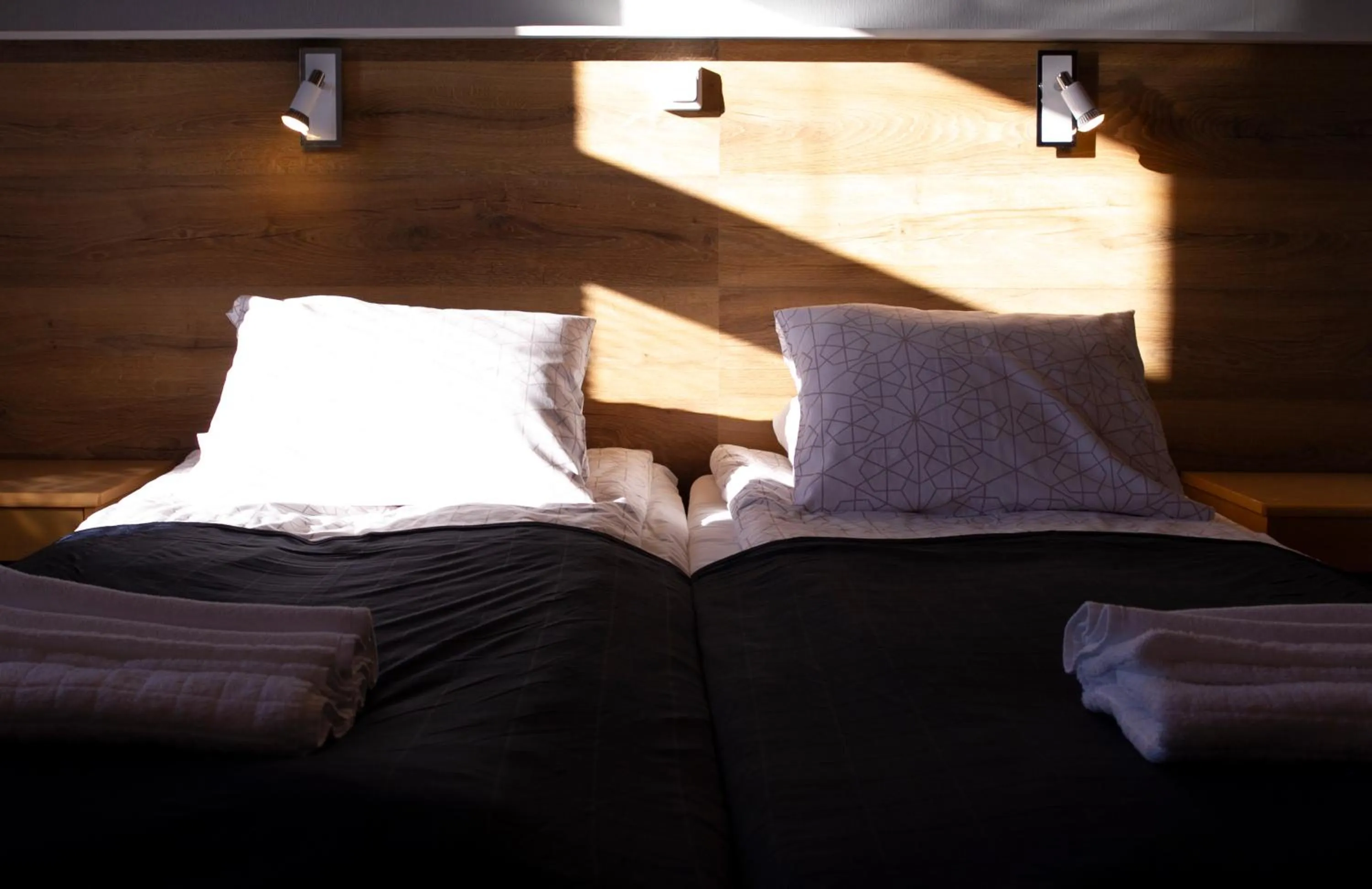 Photo of the whole room, Bed in Hotelli Peltohovi