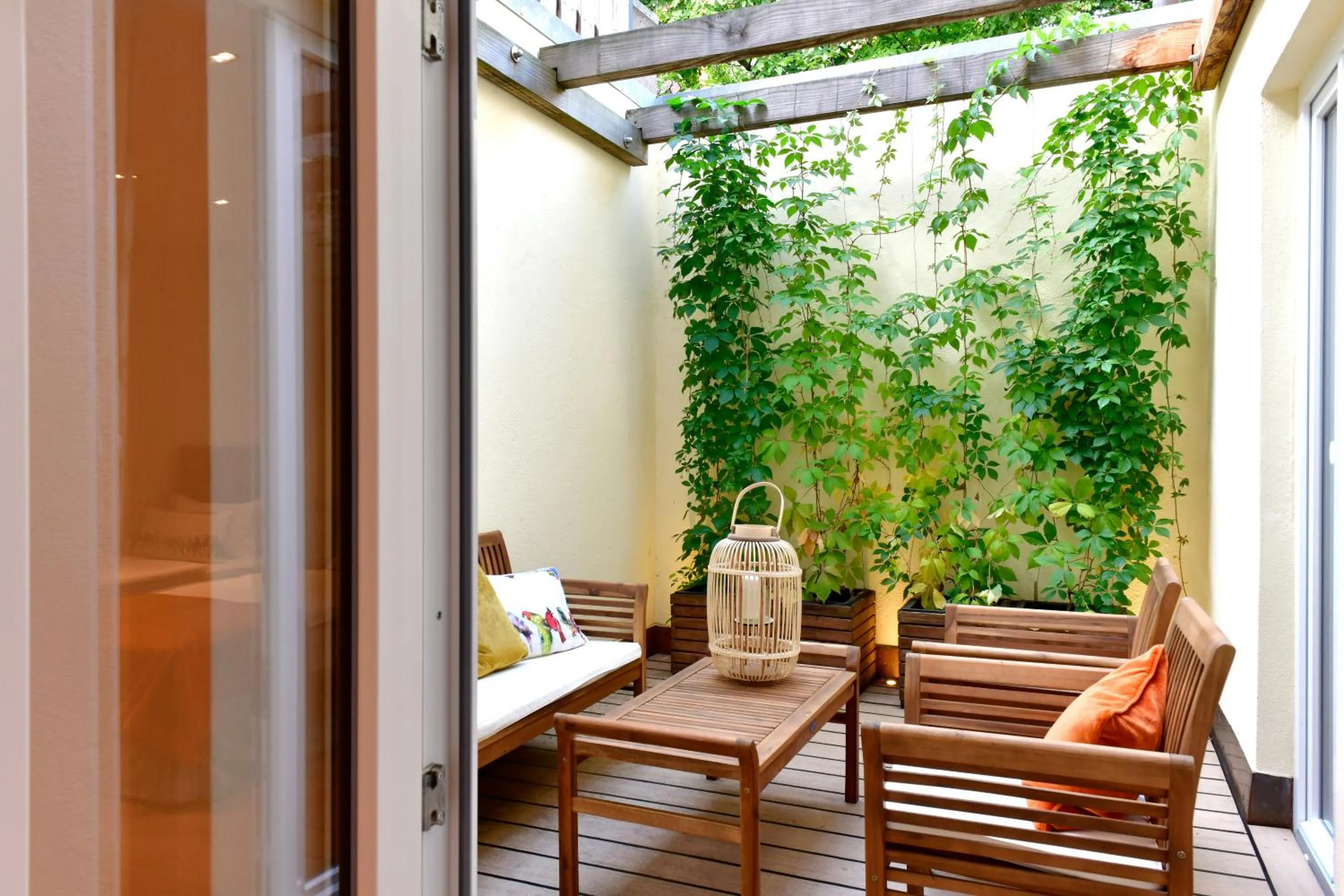 Patio in Romantik Hotel Markusturm