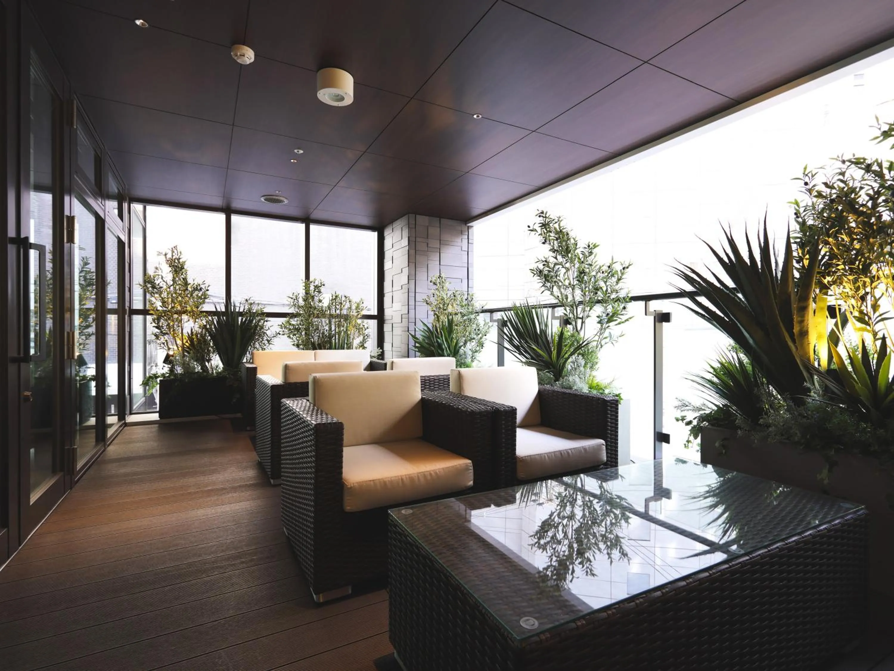 Balcony/Terrace in GRIDS PREMIUM HOTEL OSAKA NAMBA