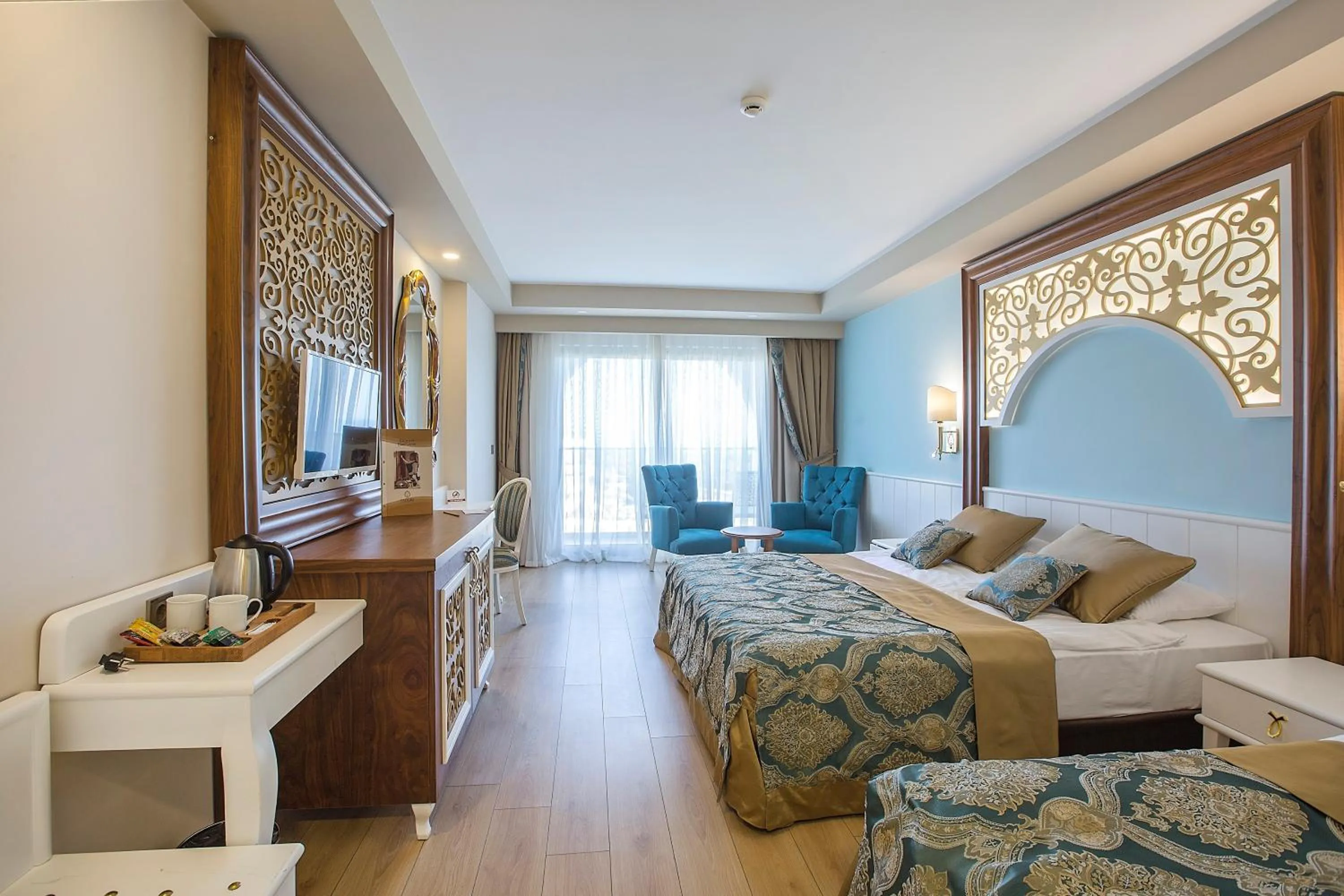 Bed in J'adore Deluxe Hotel & Spa Ultra All Inclusive