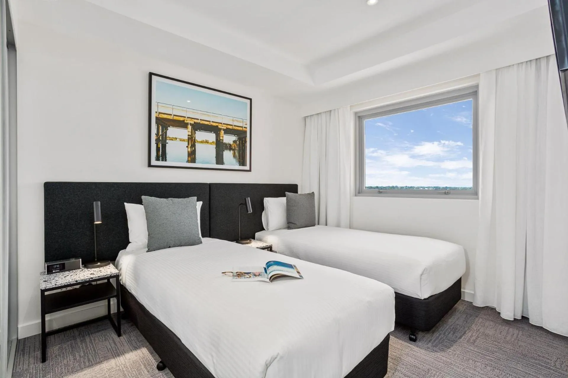 Bed in Quest Perth Ascot