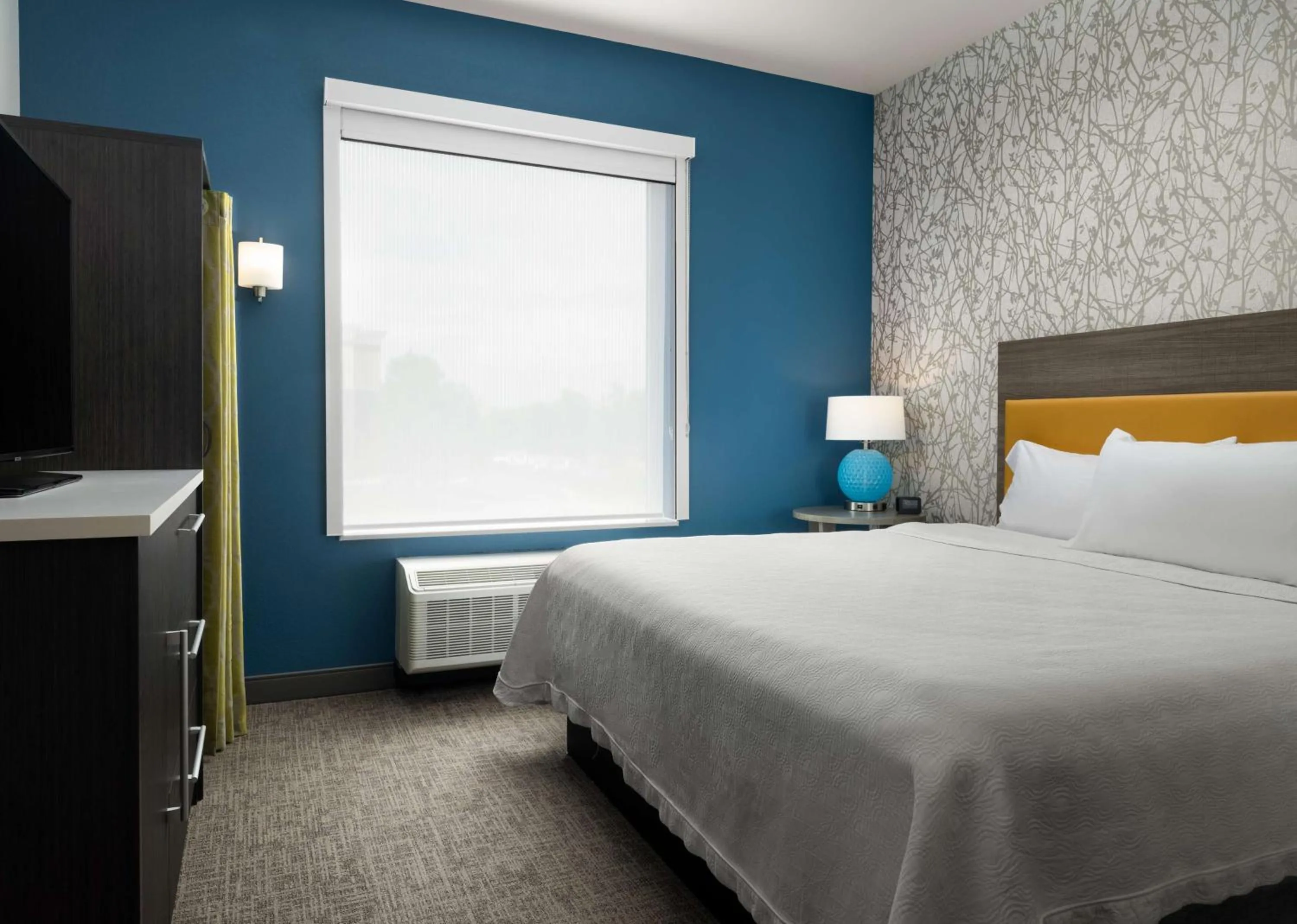 Bed in Home2 Suites Troy, OH