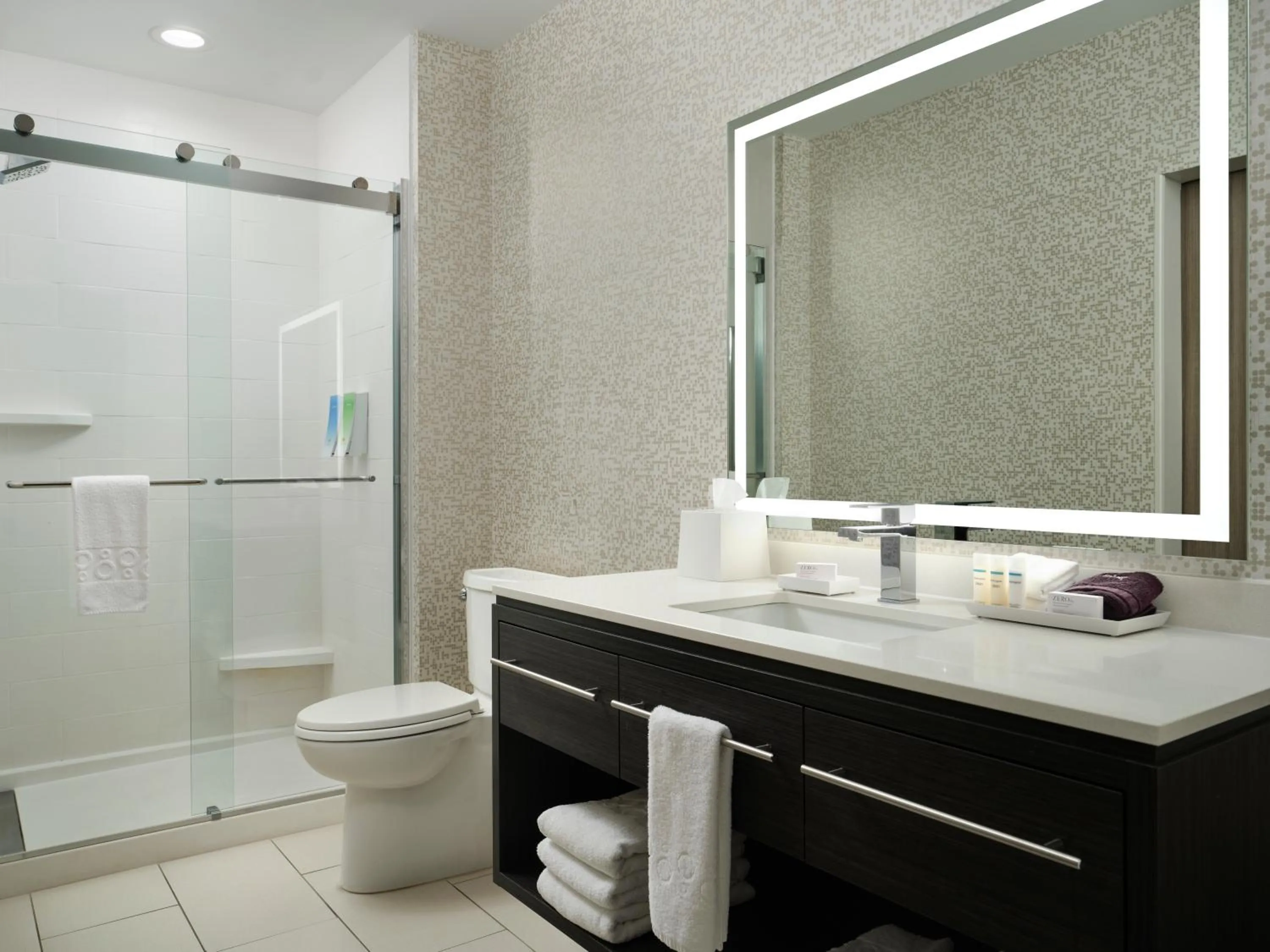 Shower in Home2 Suites Troy, OH