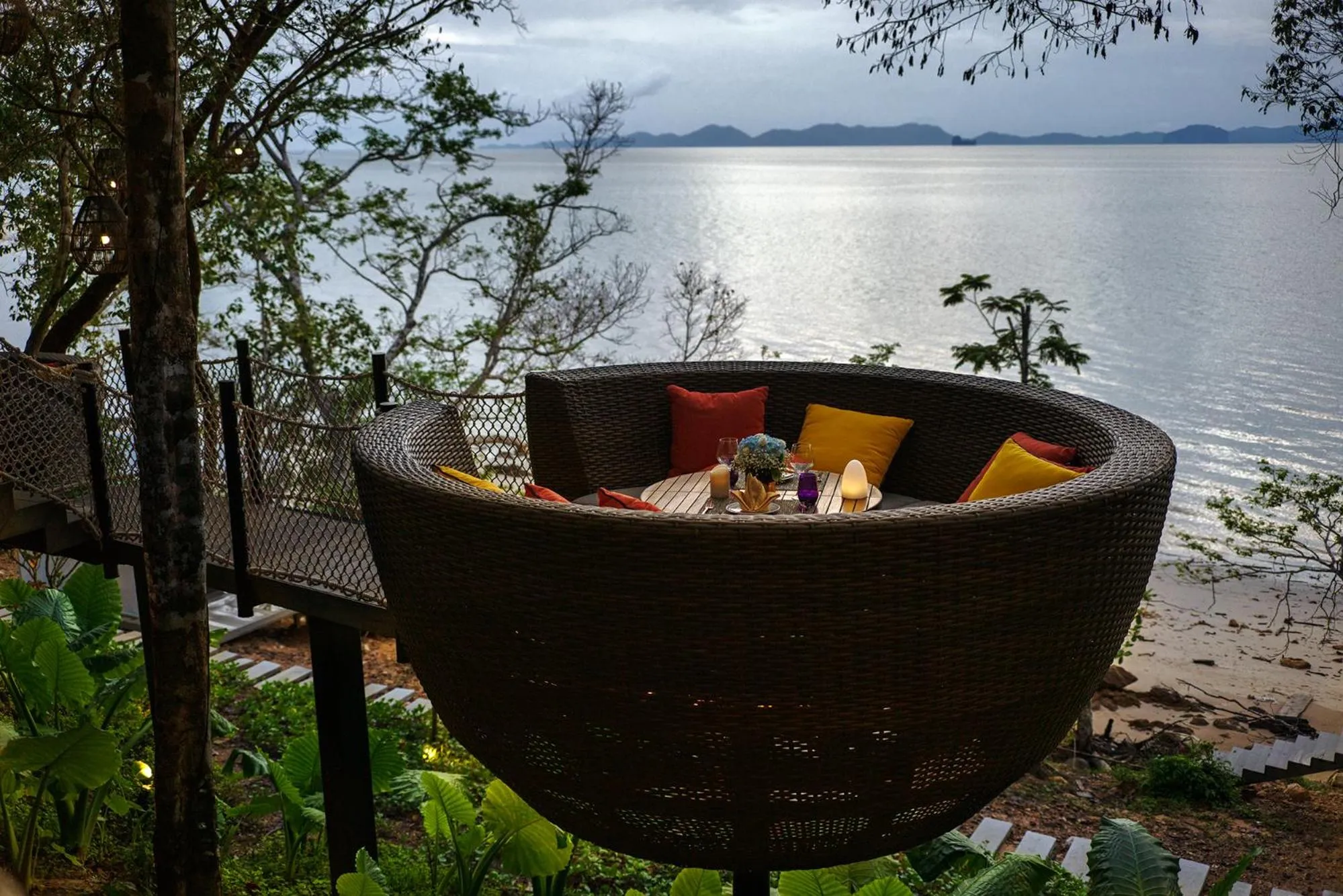Dining area in Banyan Tree Krabi