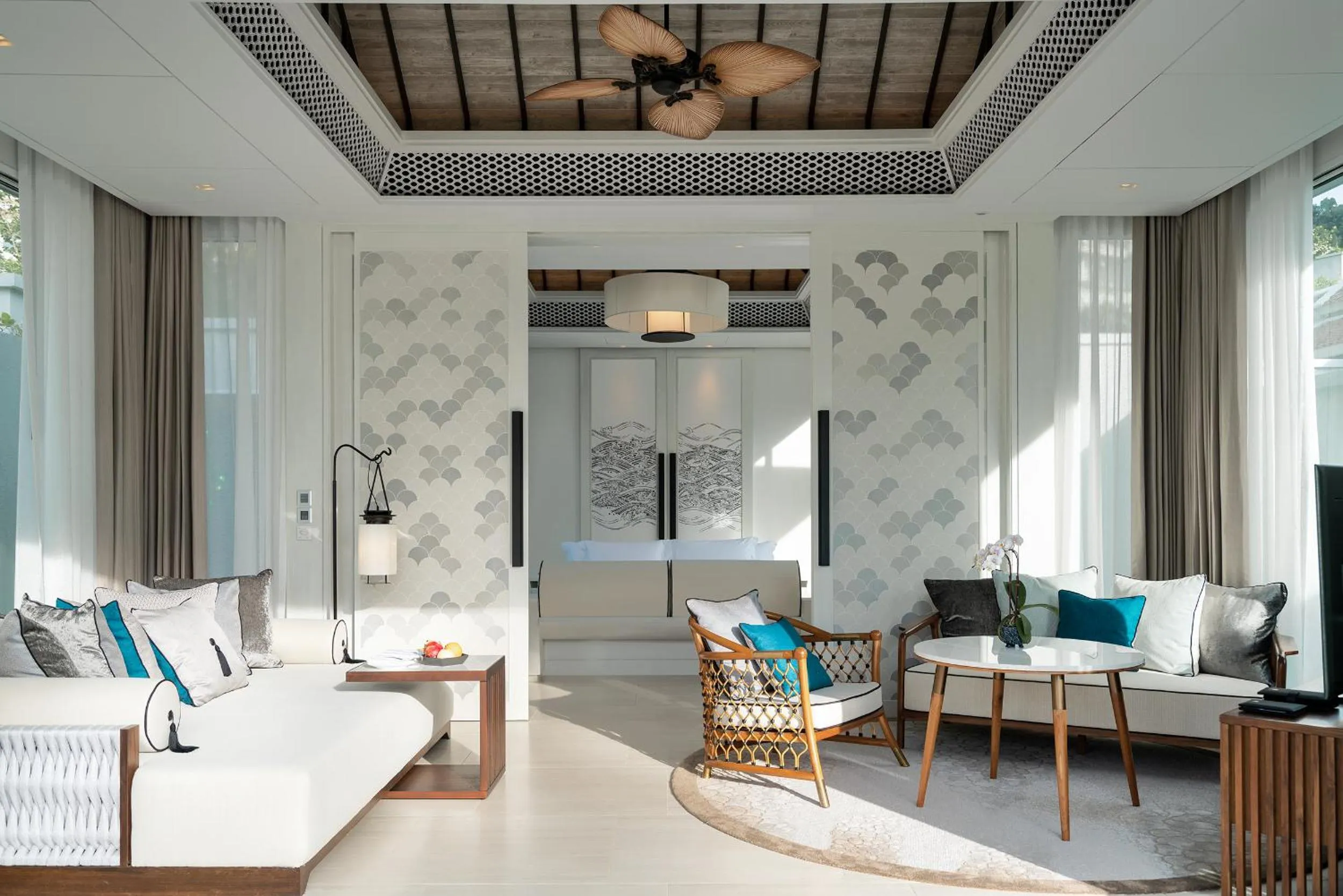 Living room in Banyan Tree Krabi