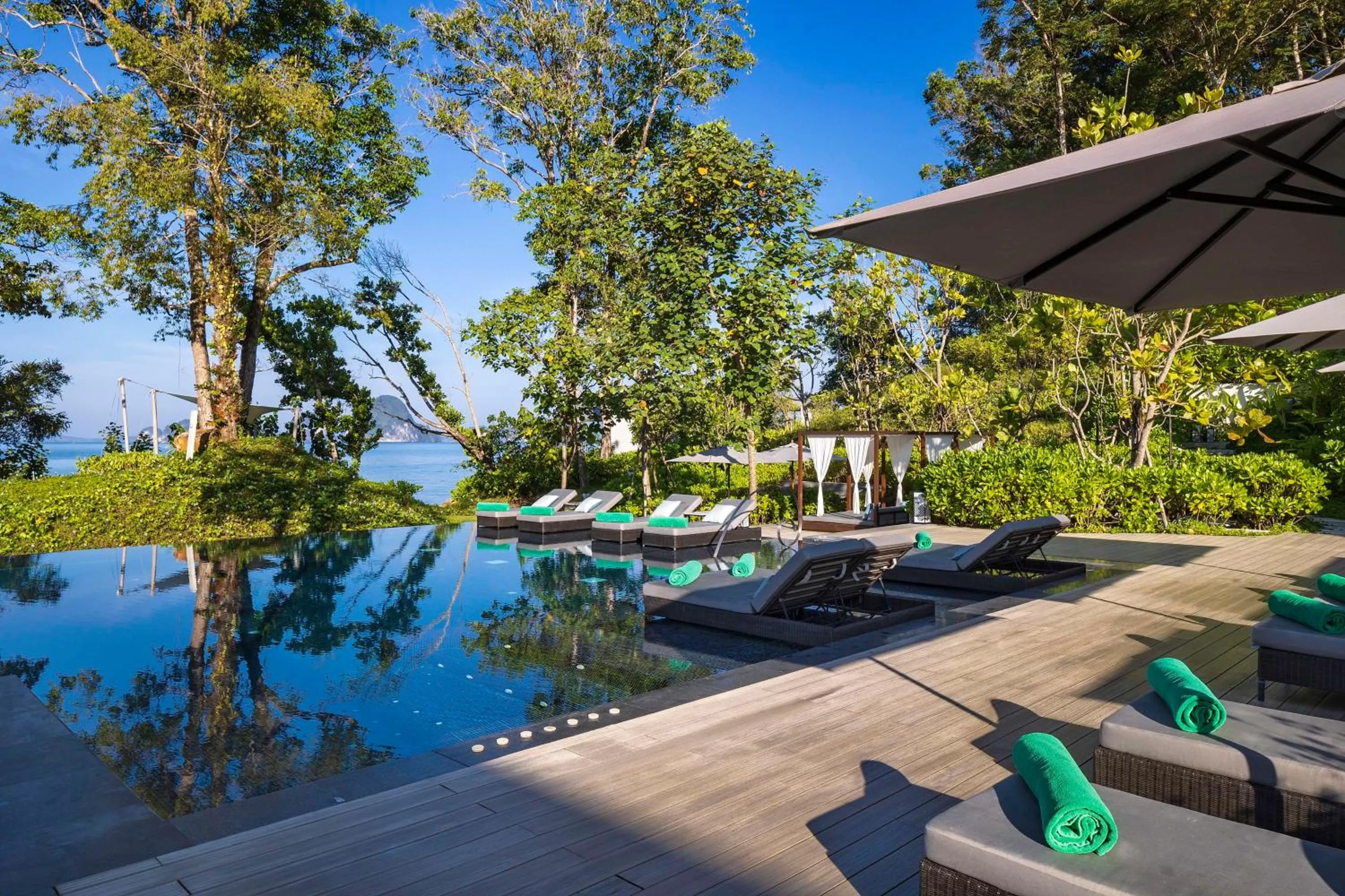 Pool view in Banyan Tree Krabi