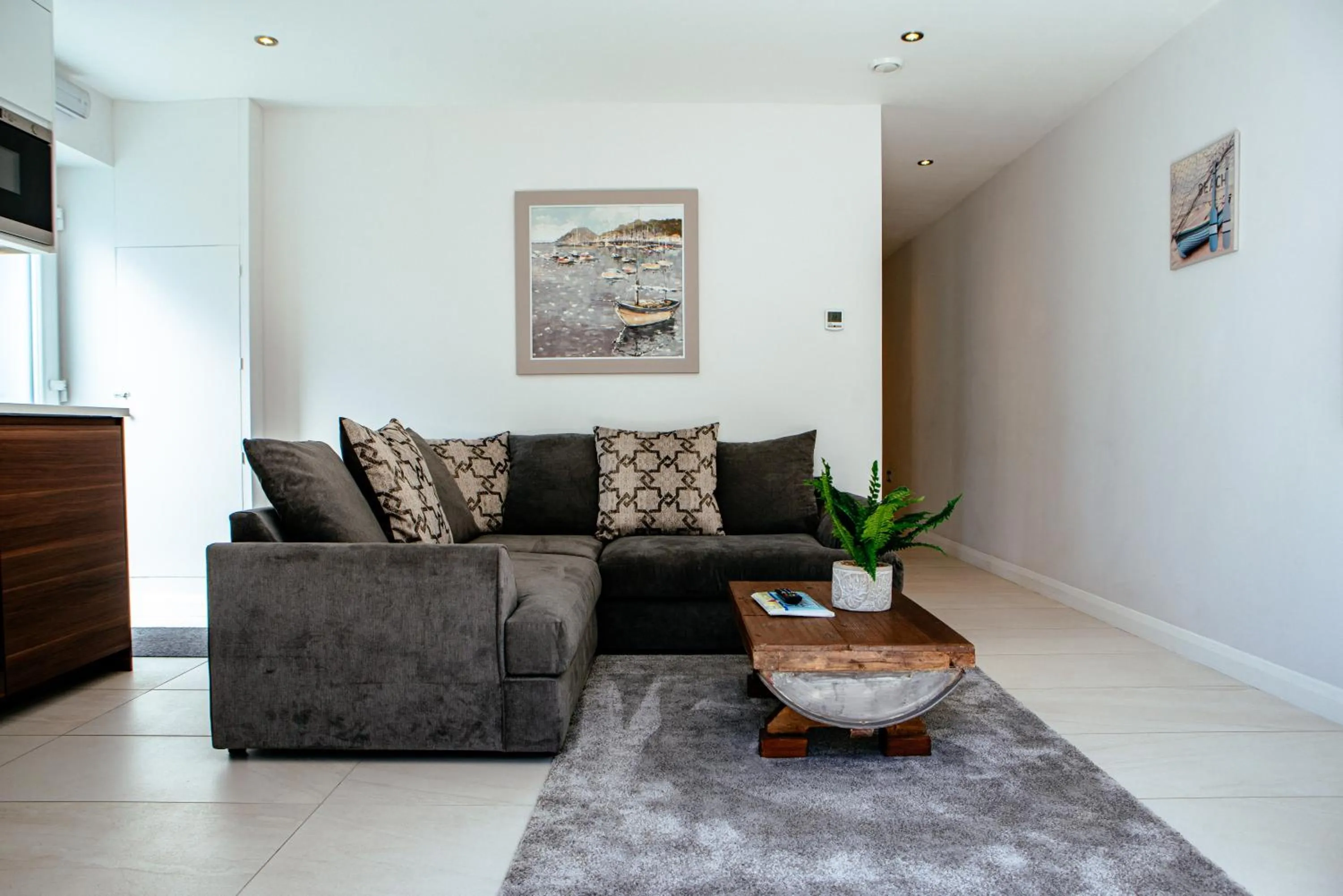 Living room in Sennen Cove Cottage