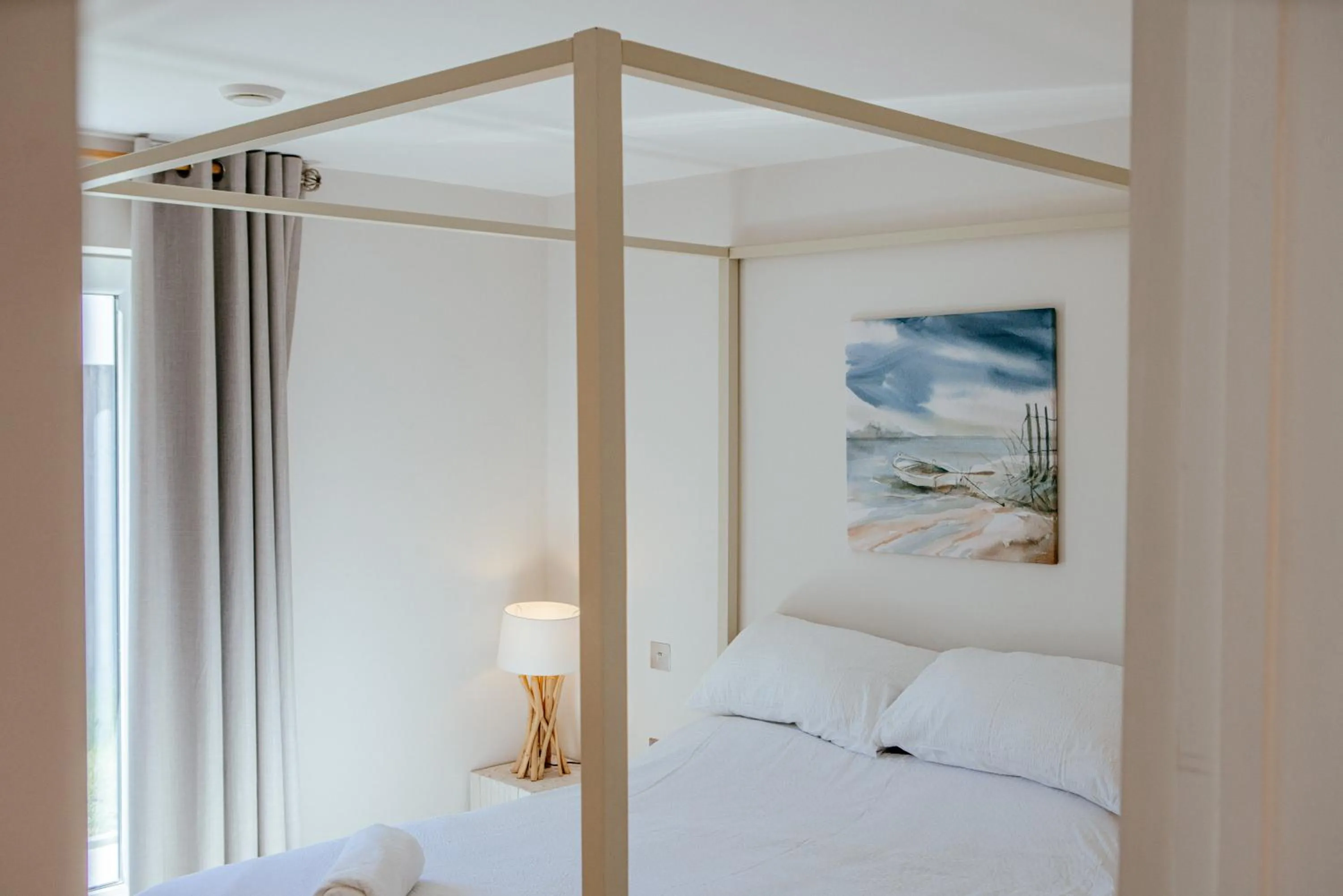 Bedroom, Bed in Sennen Cove Cottage