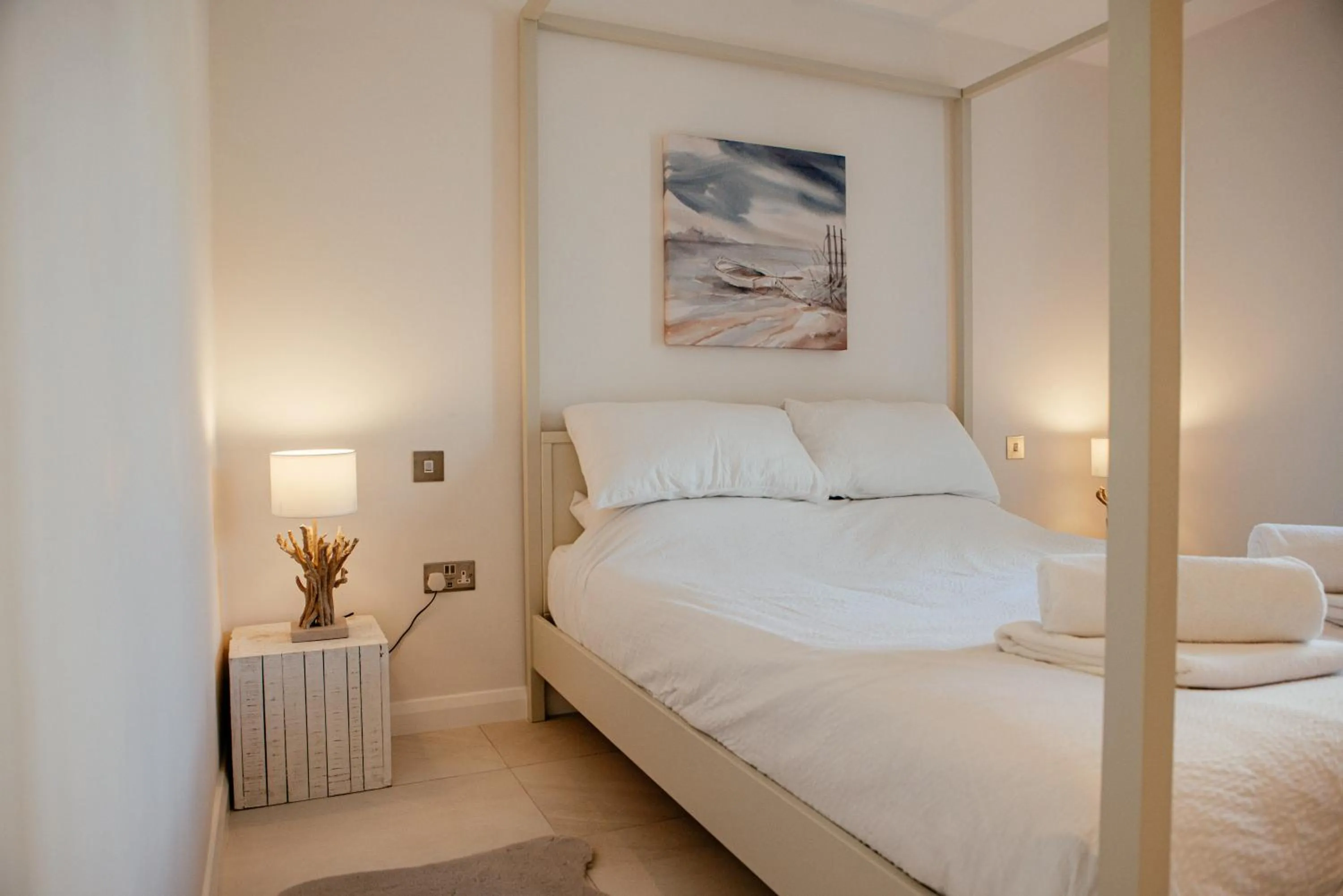 Bed in Sennen Cove Cottage