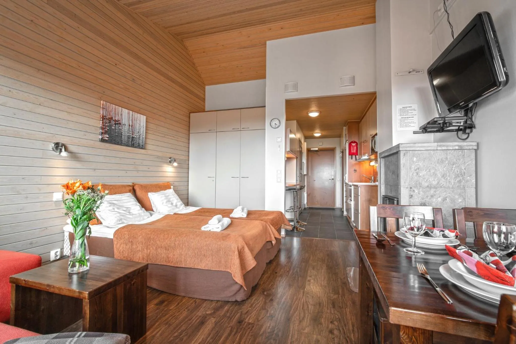 Bed in Ski-Inn AurinkoRinne