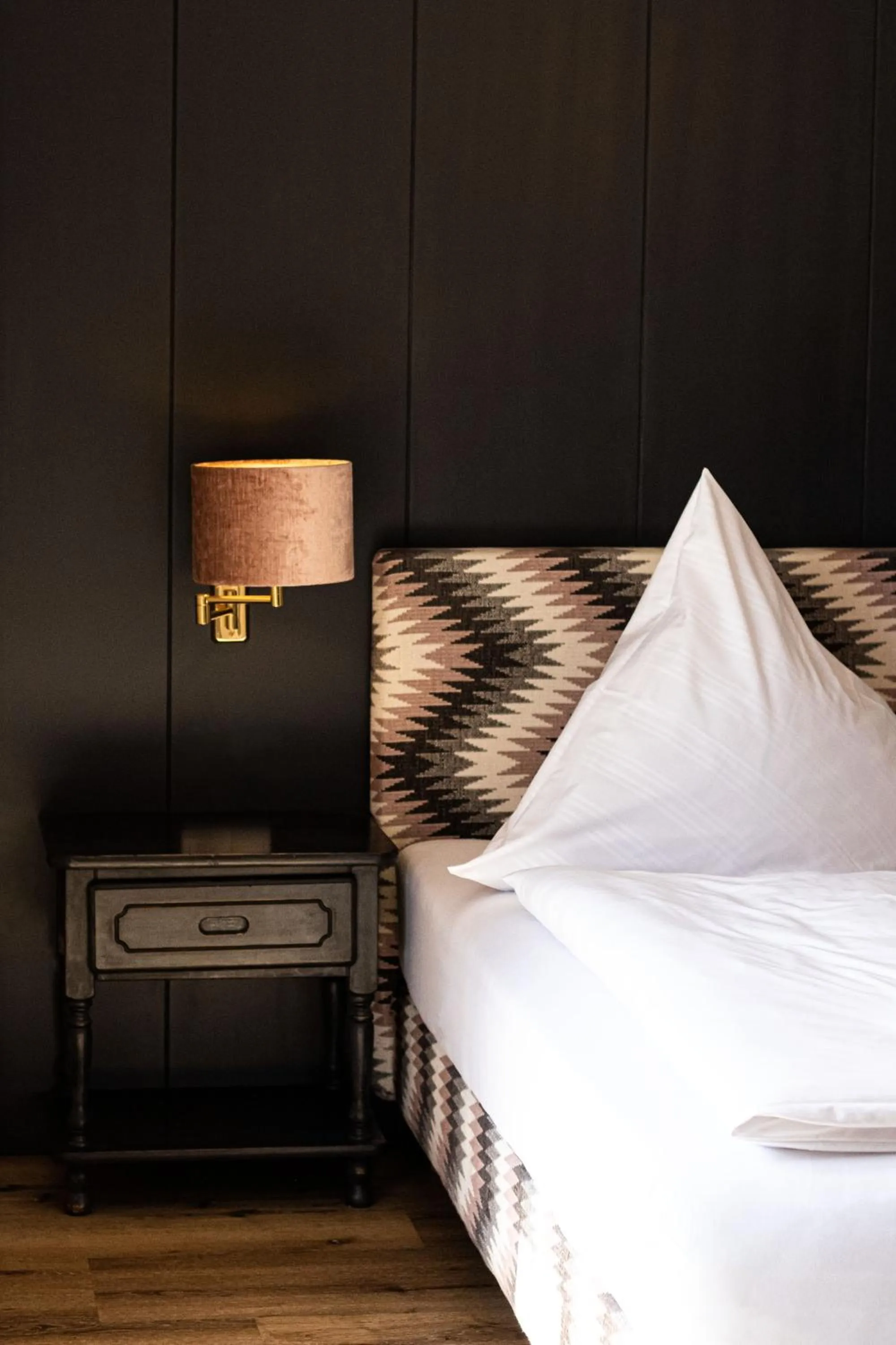 Bed in Hotel Schmiedhubers