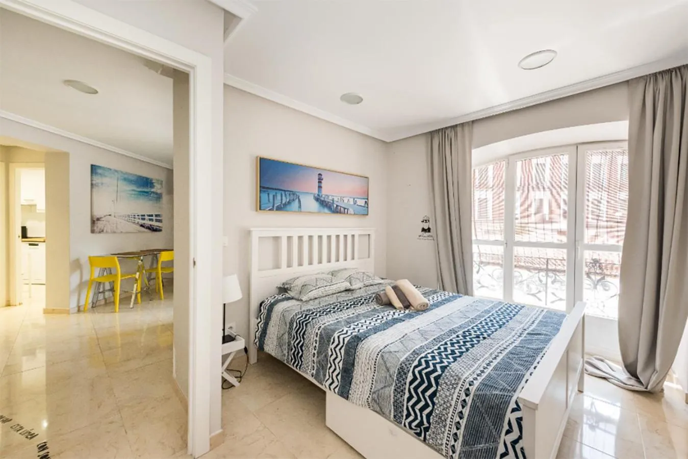 Bedroom, Bed in Boutique Apartments in the Heart of Madrid
