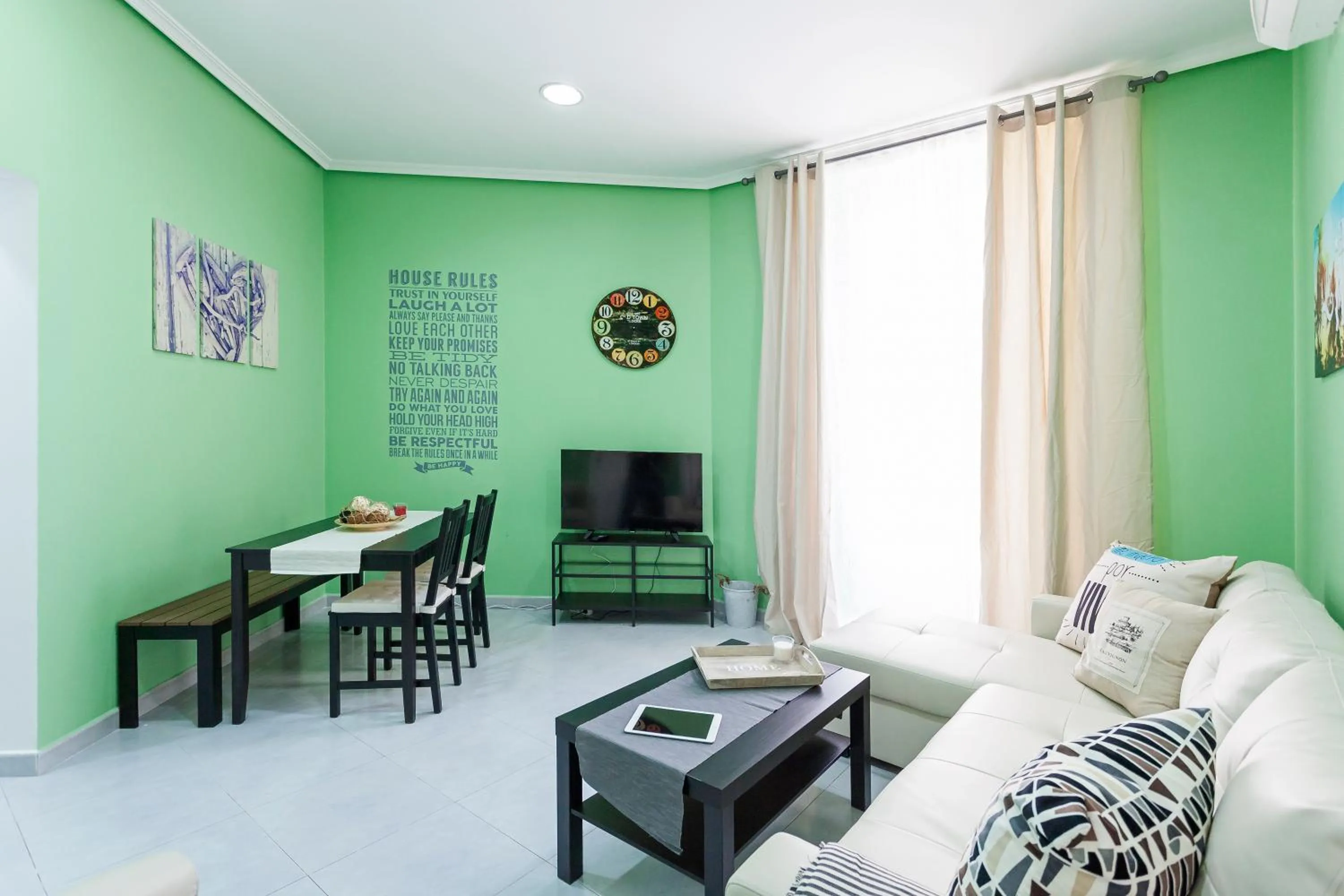 Living room in Boutique Apartments in the Heart of Madrid