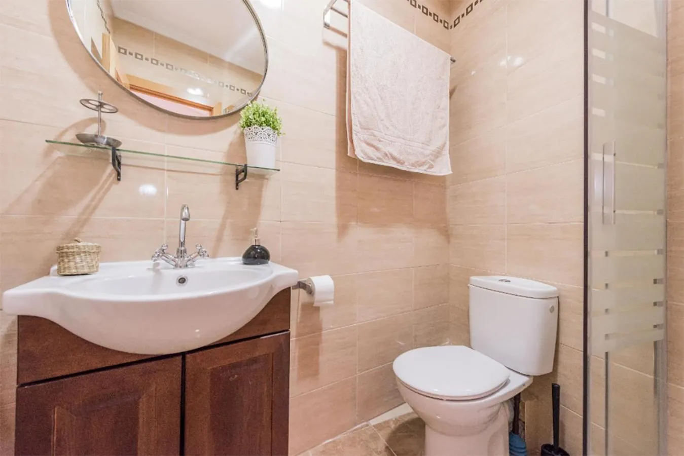 Bathroom in Boutique Apartments in the Heart of Madrid