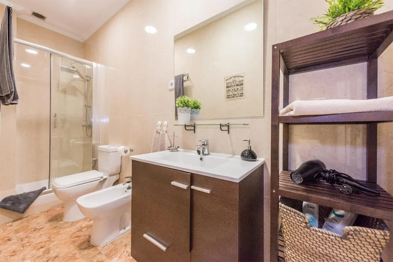 Bathroom in Boutique Apartments in the Heart of Madrid