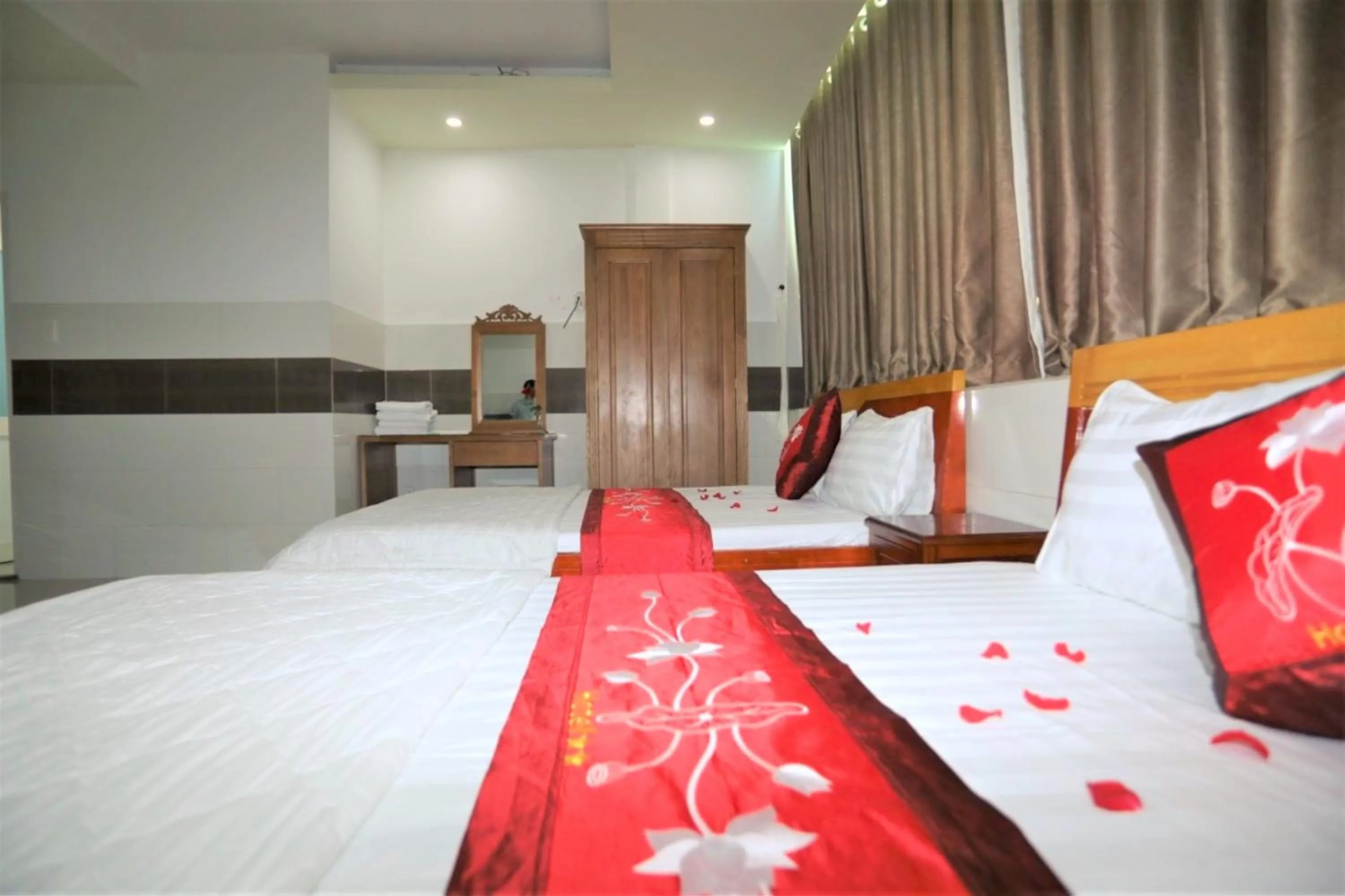 Bed in Dai An Go Vap Hotel