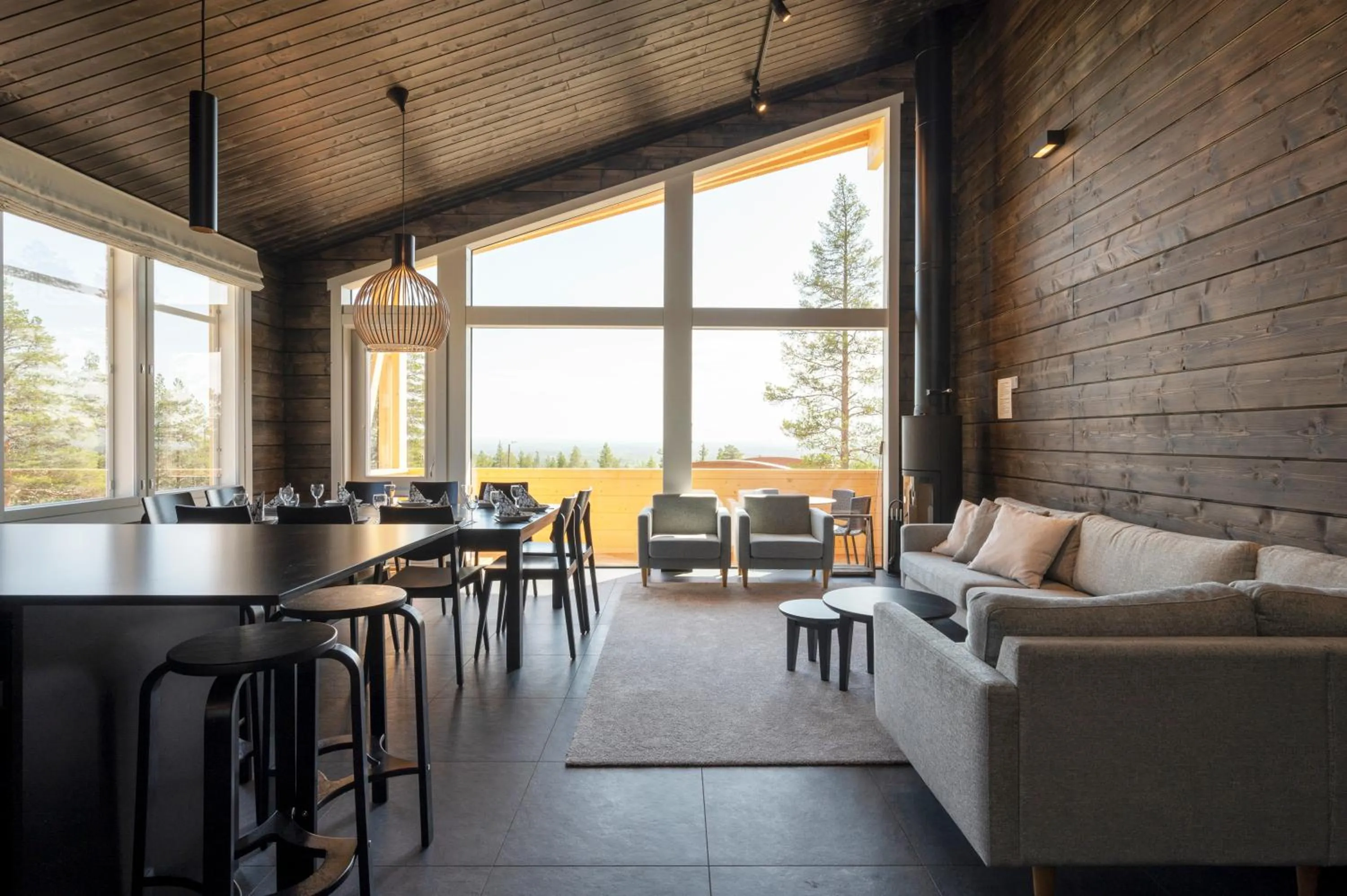 Living room in Ski-Inn PyhäLinna