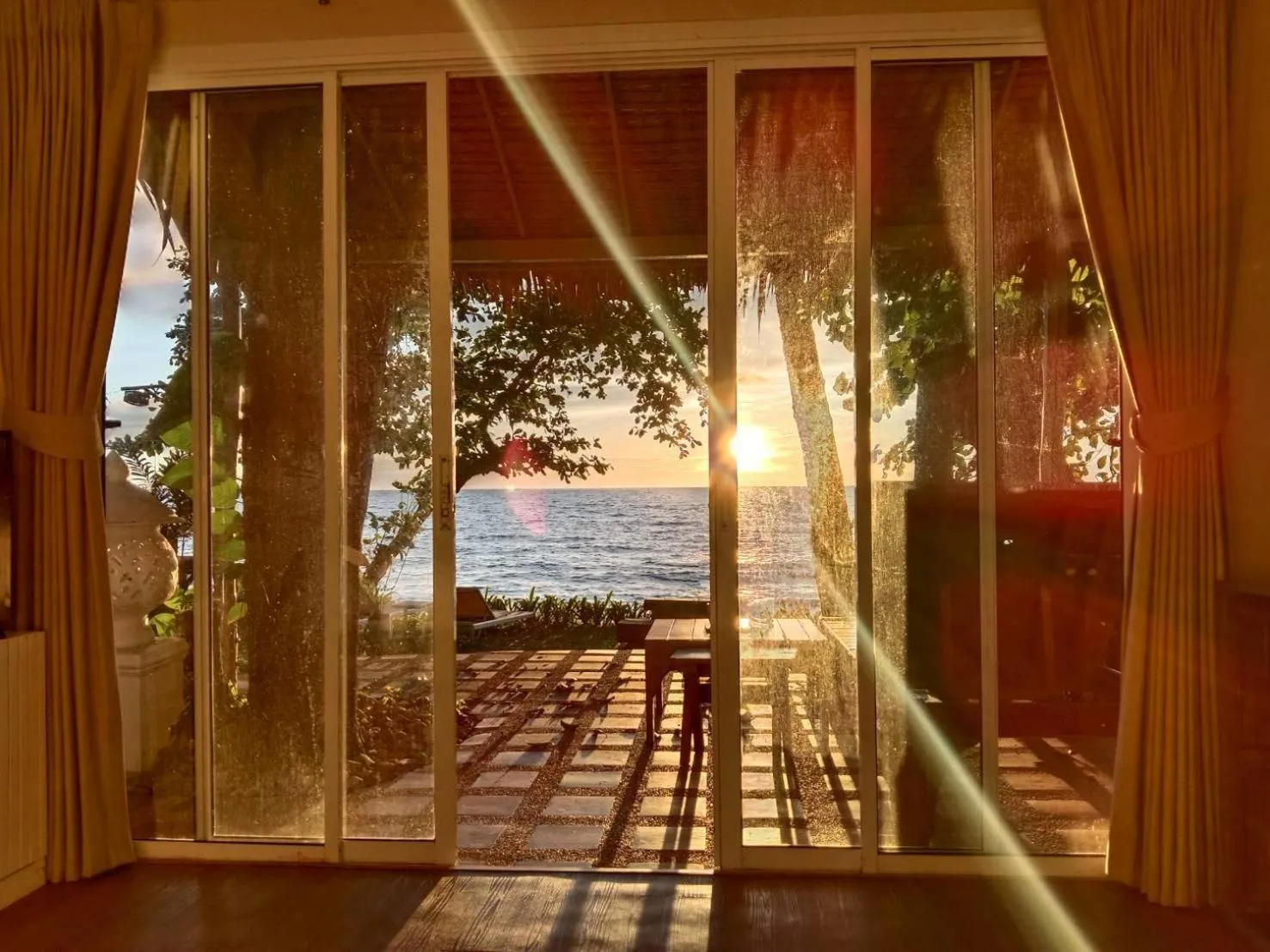 Sunset in Saffron On The Sea Resort