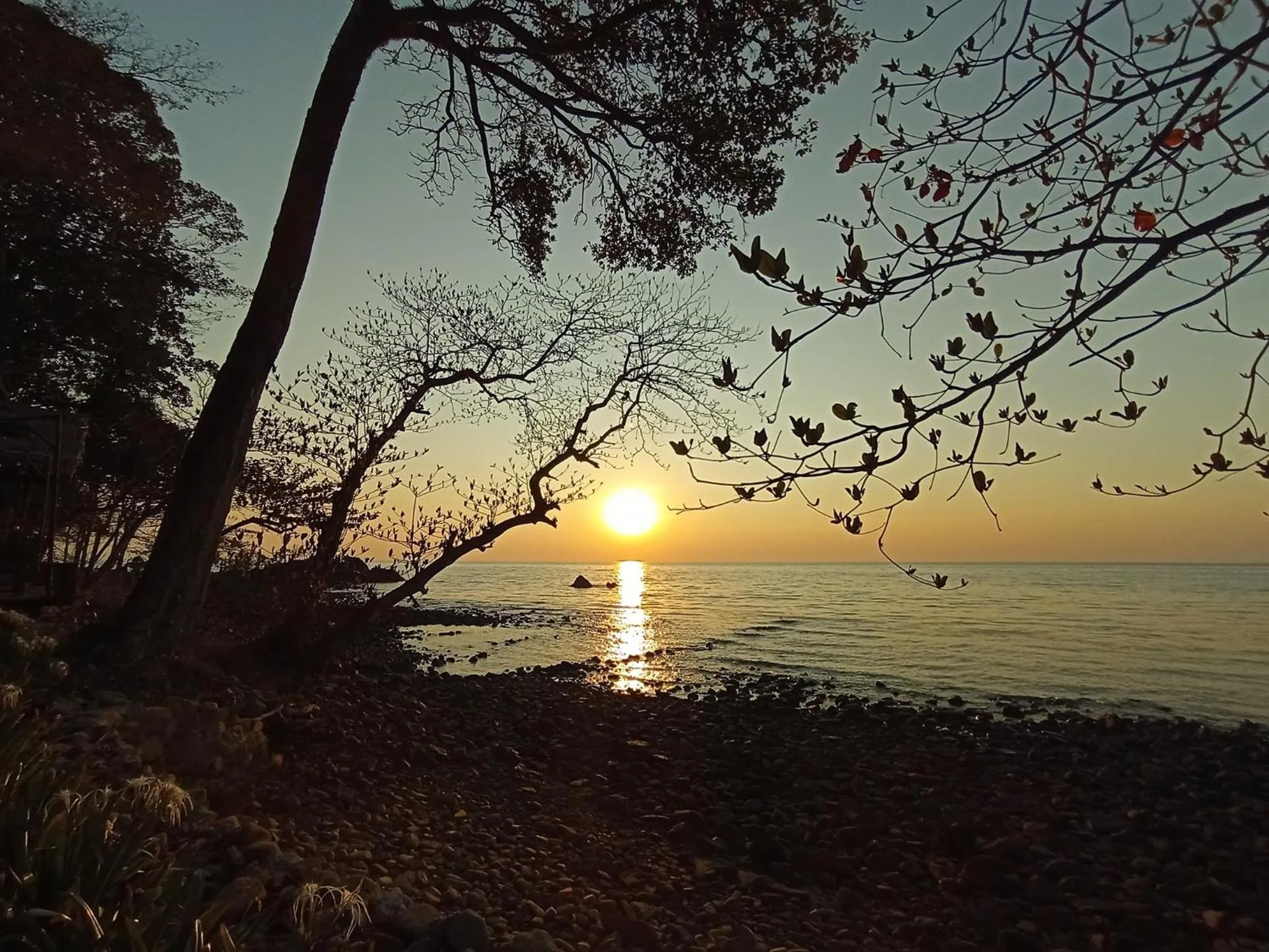 Sunset in Saffron On The Sea Resort