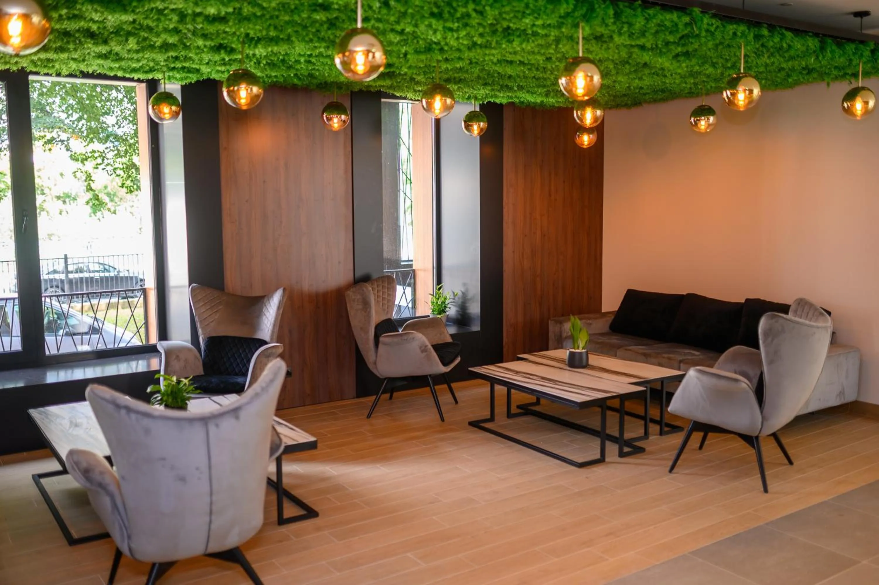 Seating area in Hotel Salis