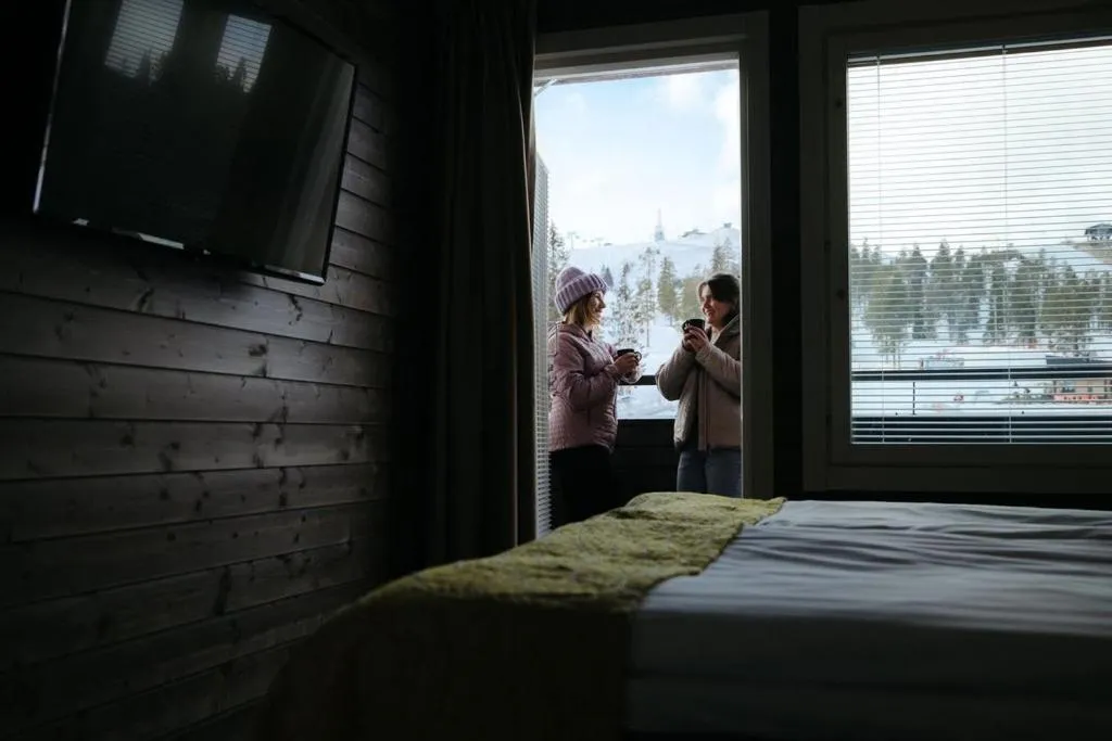 View (from property/room), Bed in Ski-Inn RukaValley