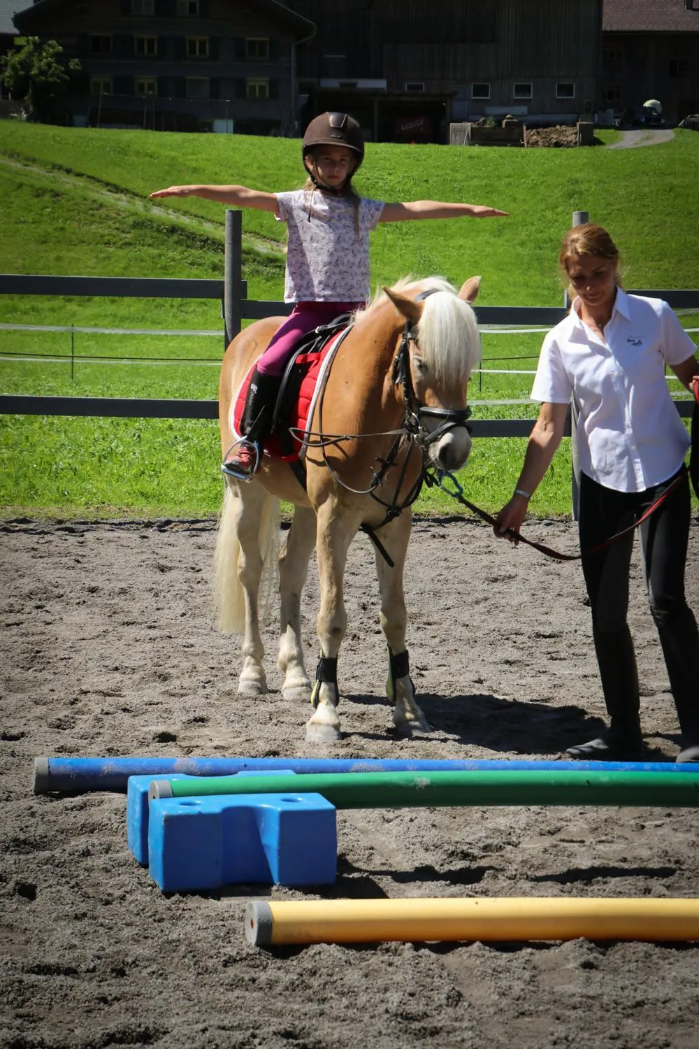 Horse-riding in Haus Bergquell
