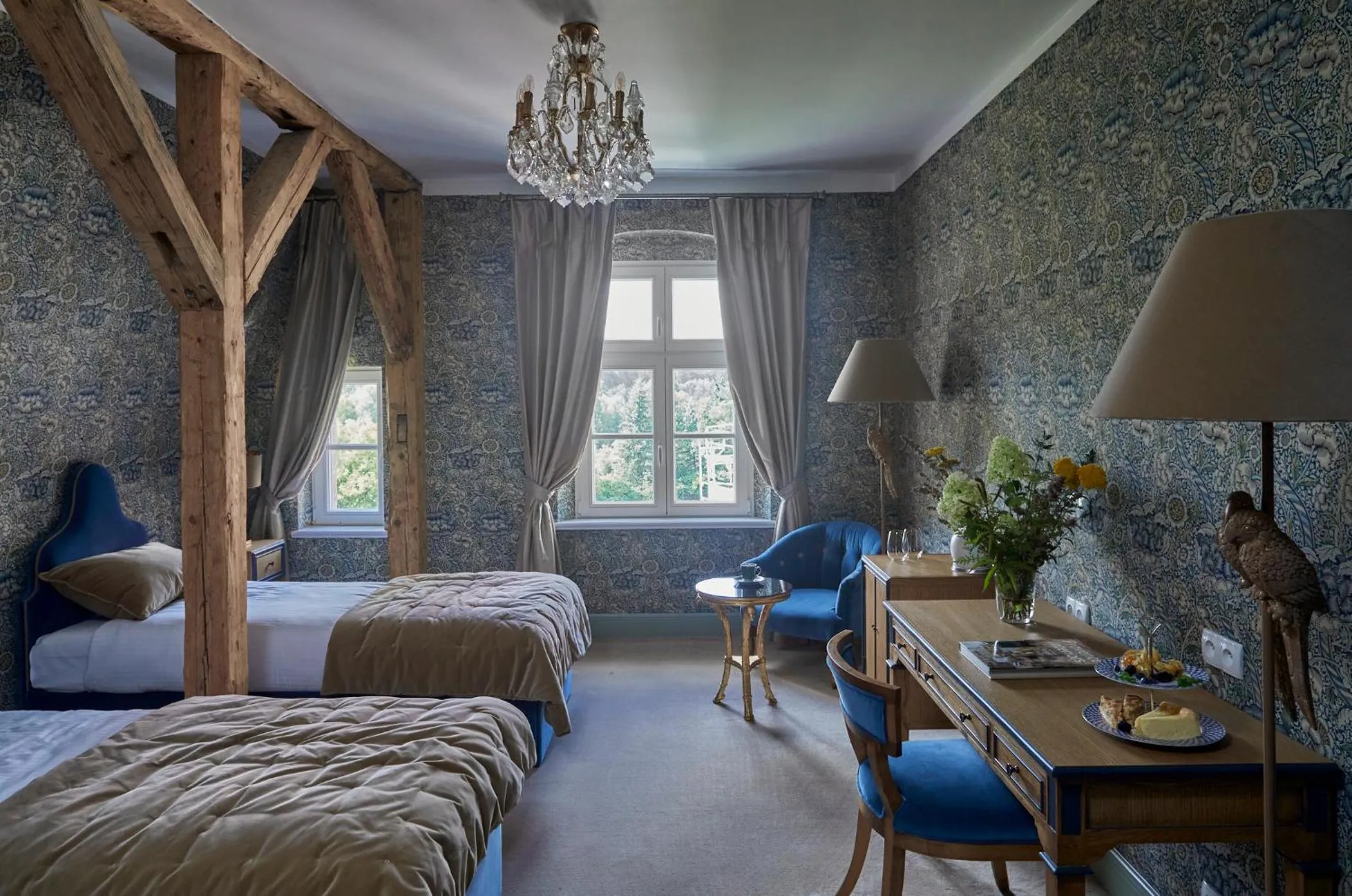 Bedroom, Bed in Zamek Sarny - Schloss Scharfeneck