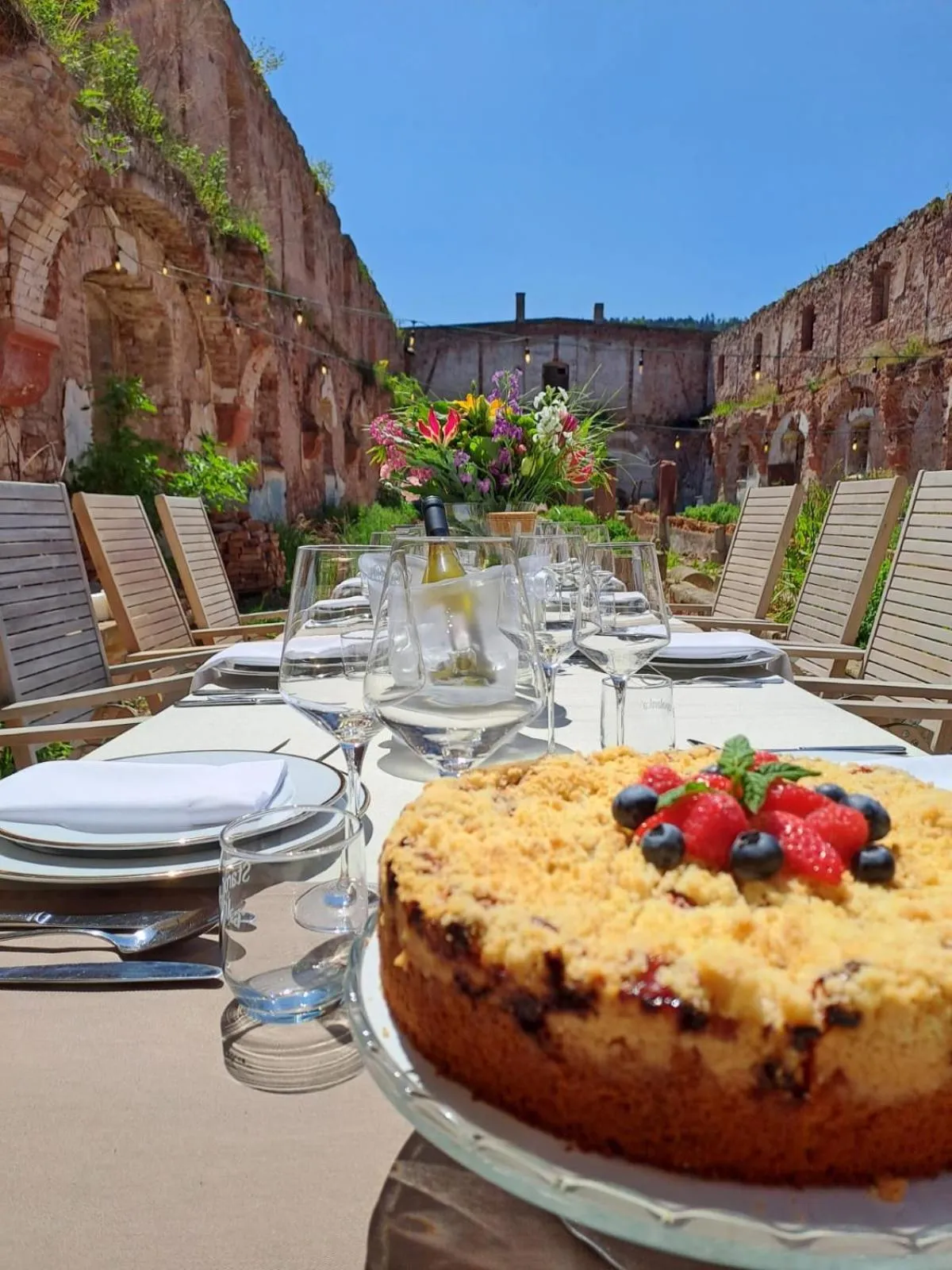 Patio in Zamek Sarny - Schloss Scharfeneck