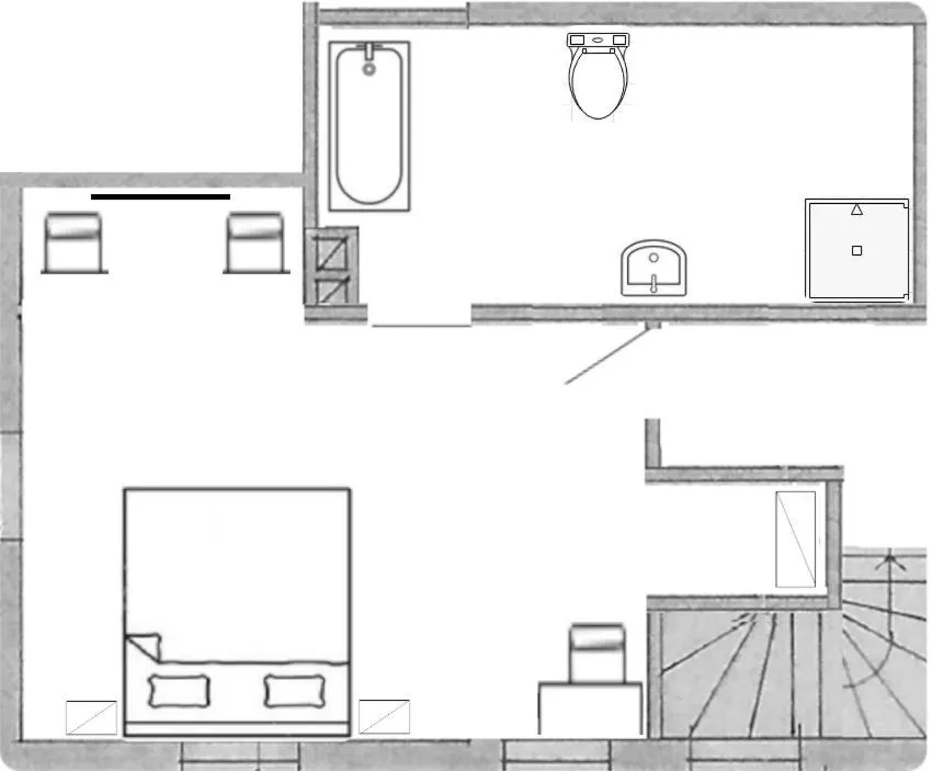 Floor plan in Gästehaus Neu am Passionstheater