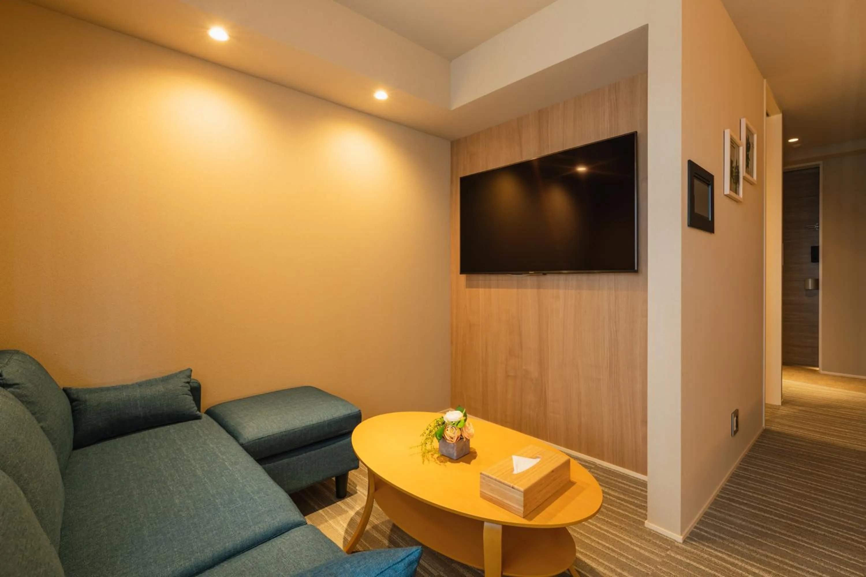 Seating area in GRAND BASE Fukuoka Tenjin