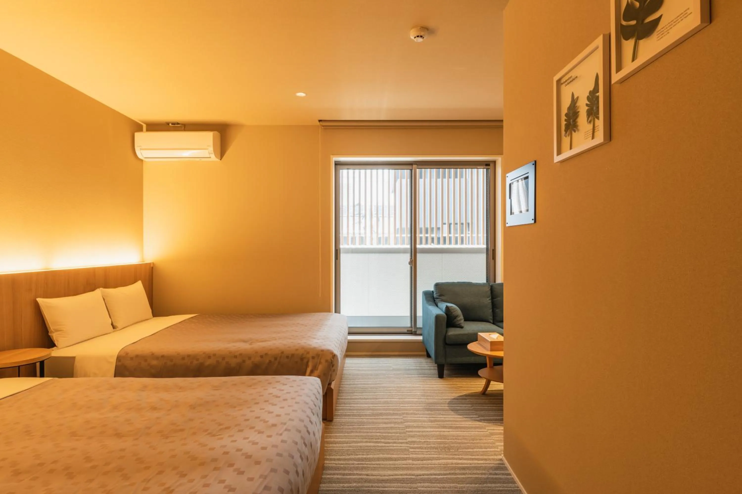 Photo of the whole room, Bed in GRAND BASE Fukuoka Tenjin