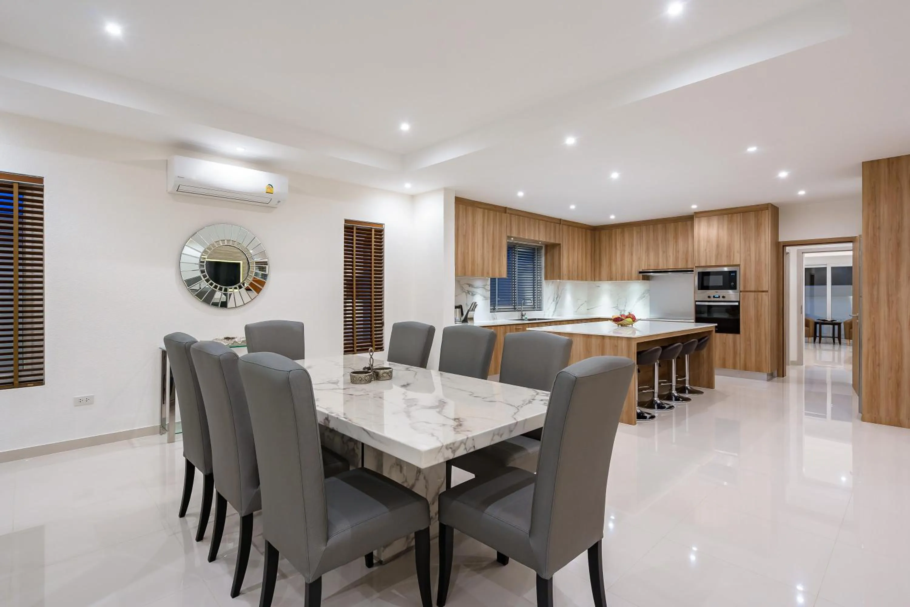 Kitchen or kitchenette in Sunset View Pool Villa 7 BR 14-16 Persons