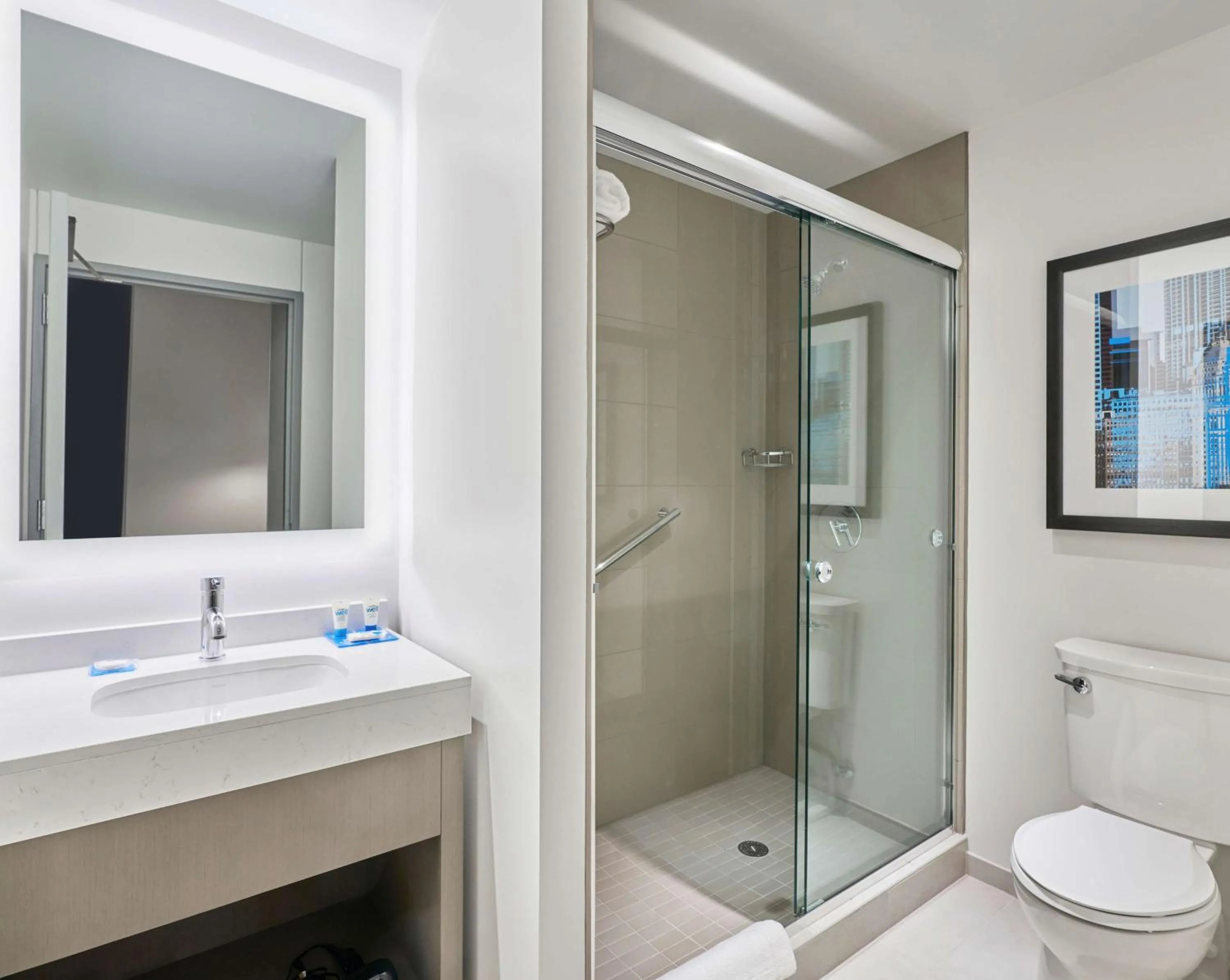 Bathroom in Hyatt House Chicago Medical/University District