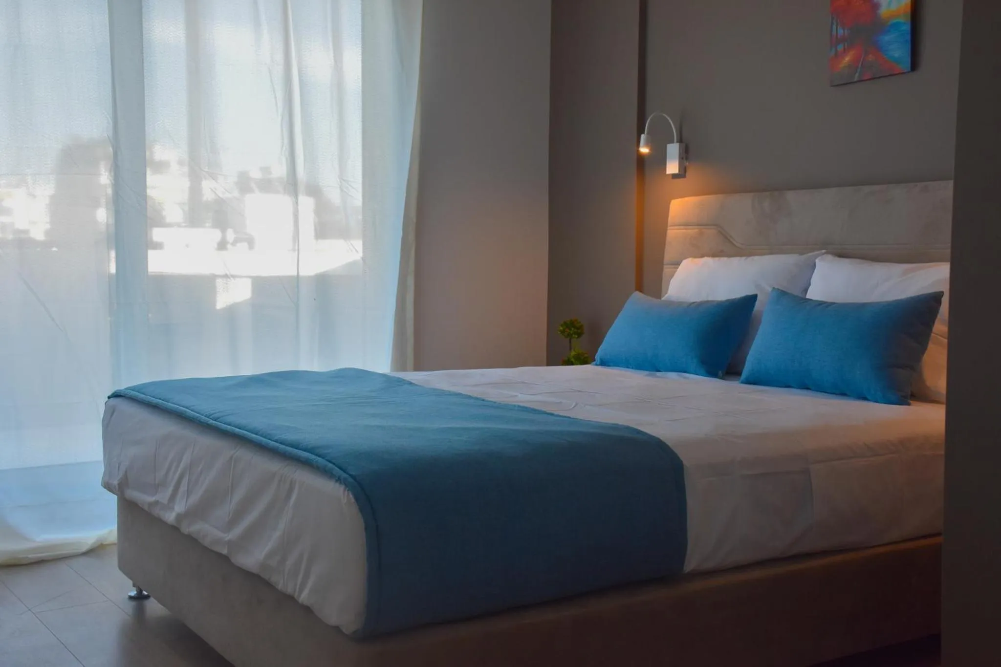 Bedroom, Bed in Thisean Modern Suites By Athens Stay
